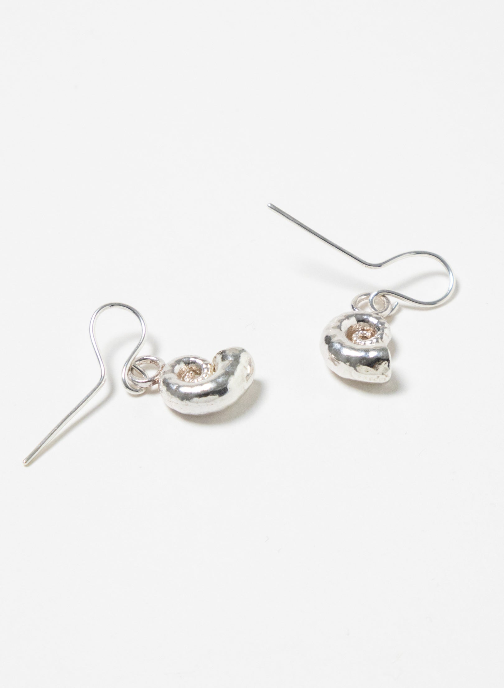 Spiral Shell Hoop Earrings