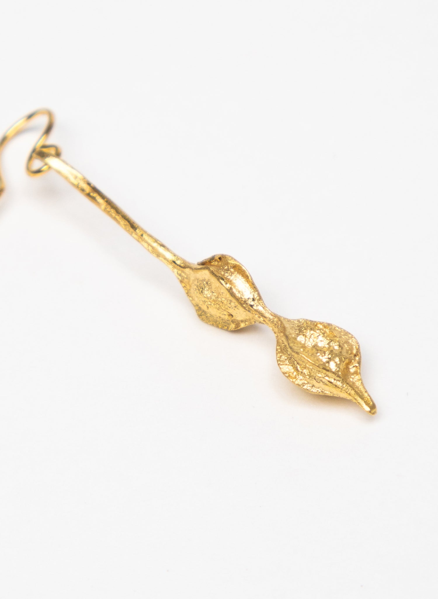 Kōwhai Drop Earrings - Yellow Gold
