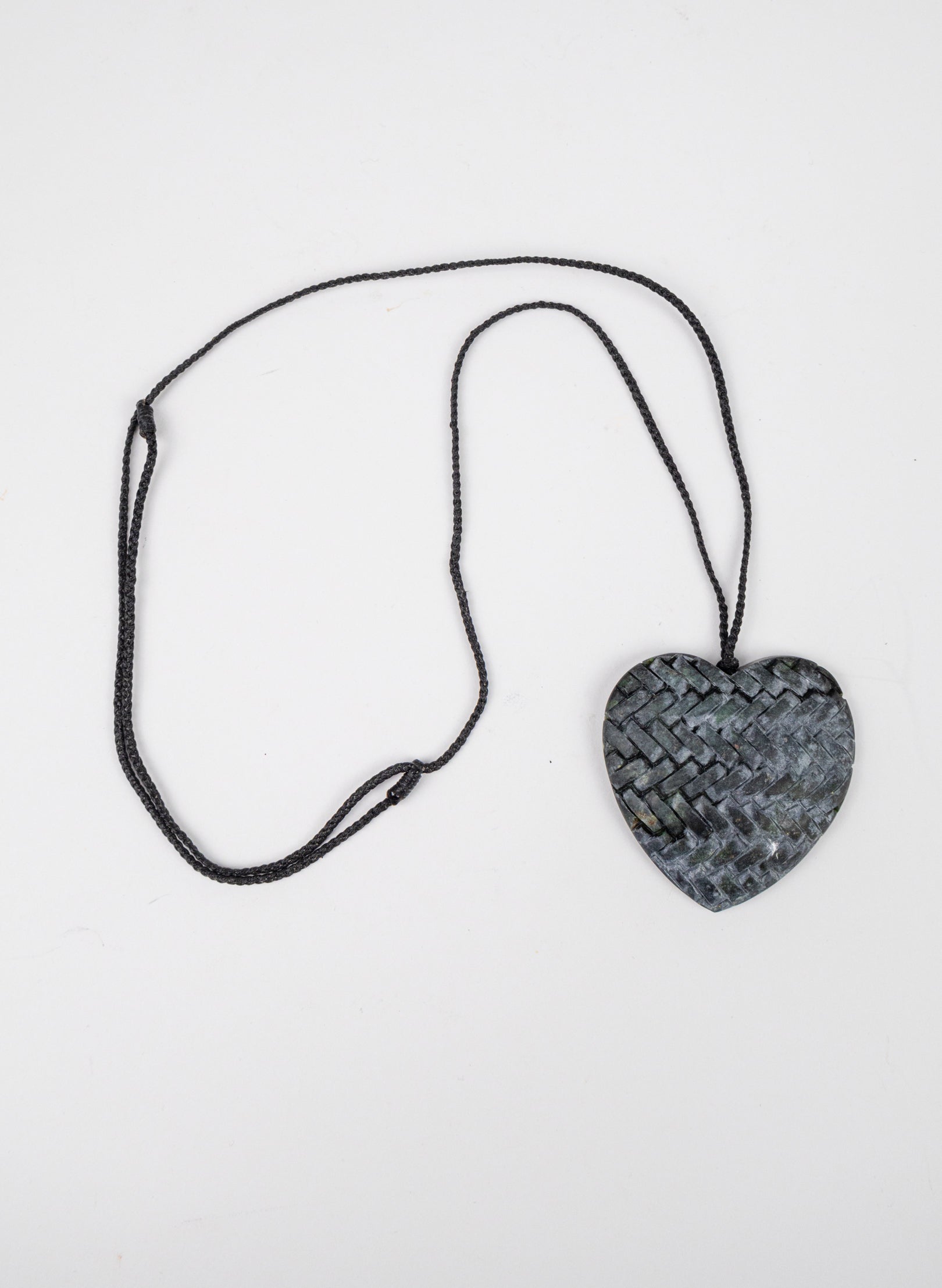 Pounamu Woven Heart Pendant