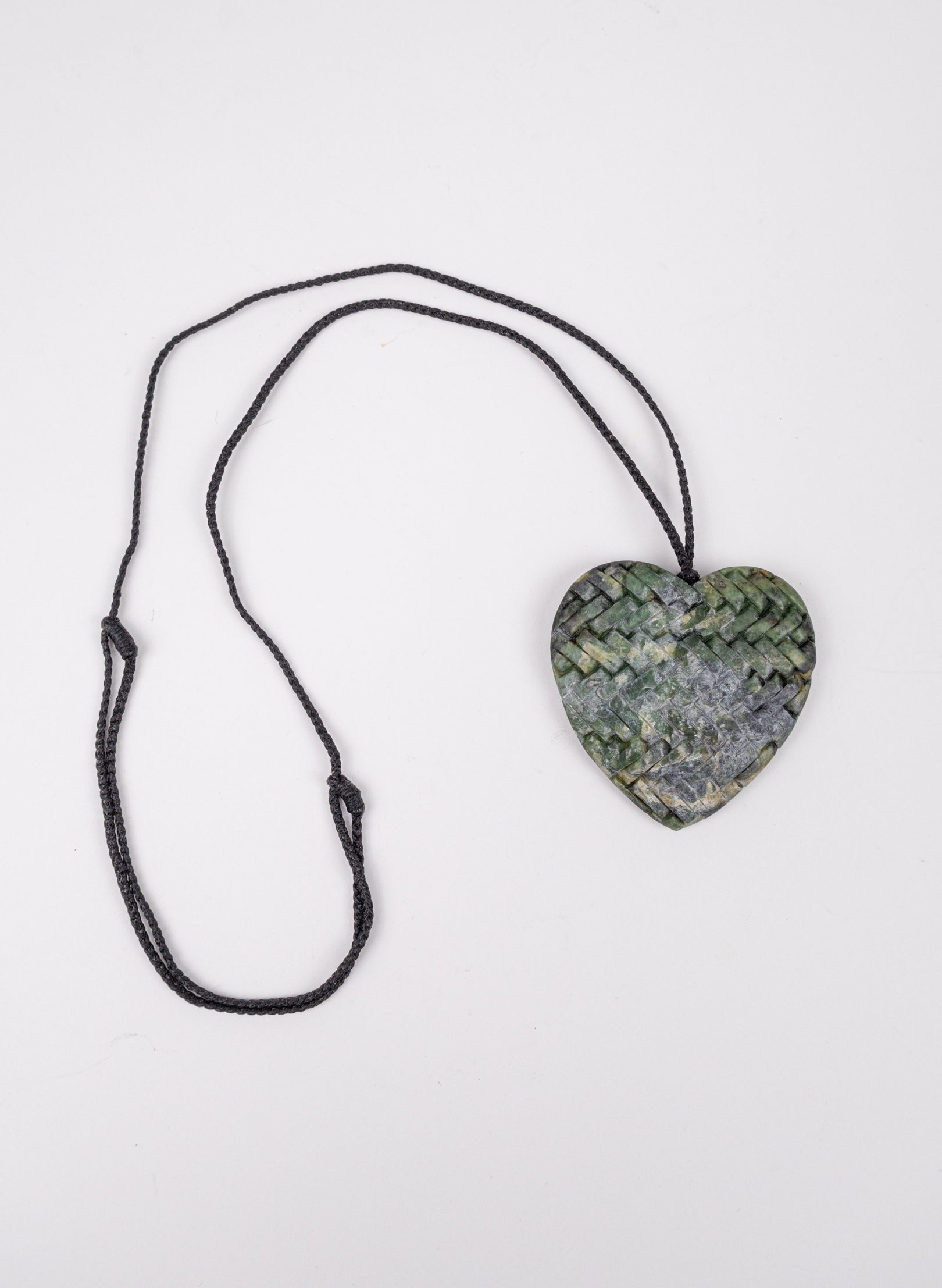 Pounamu Woven Heart Pendant