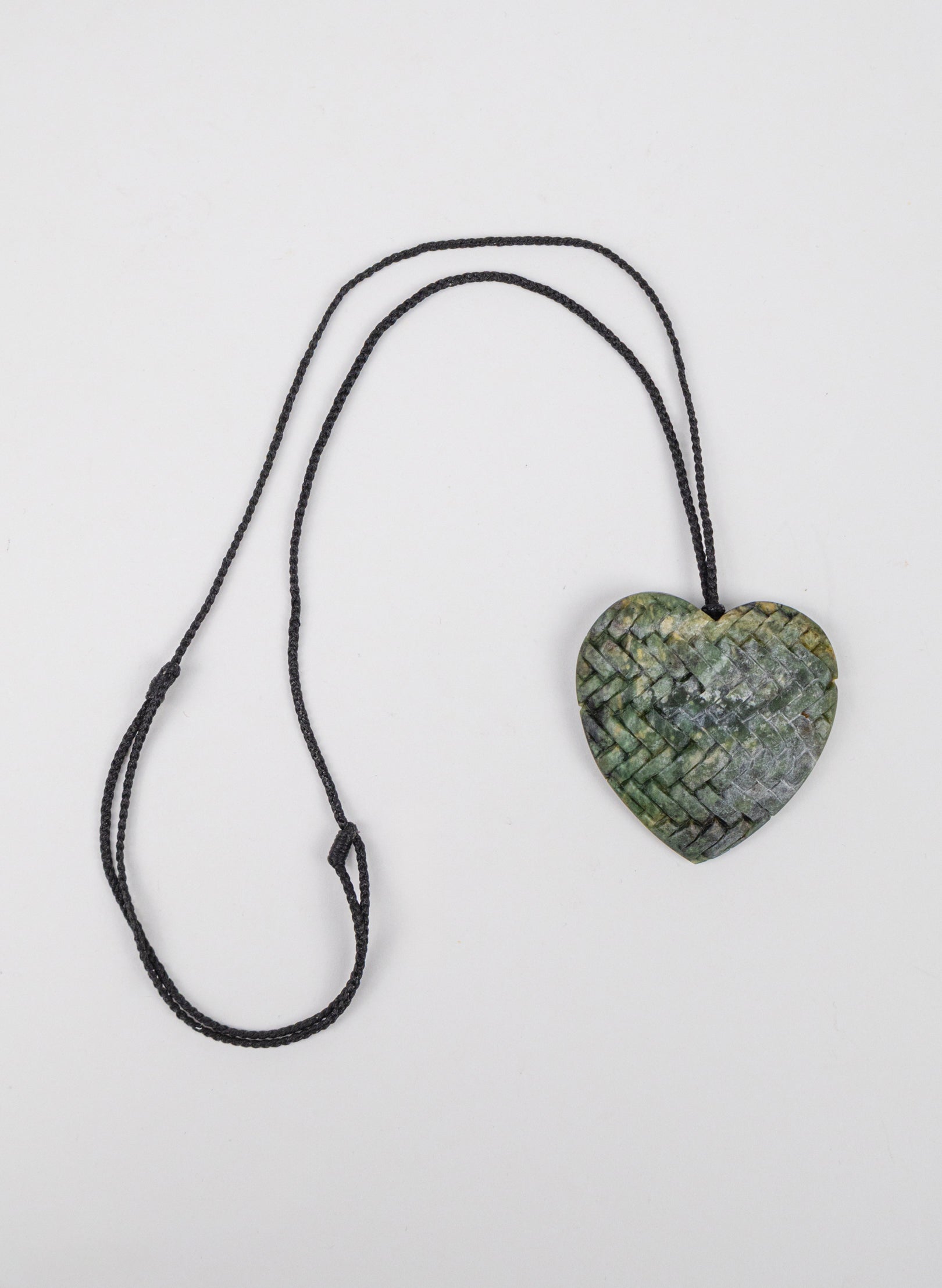 Pounamu Woven Heart Pendant