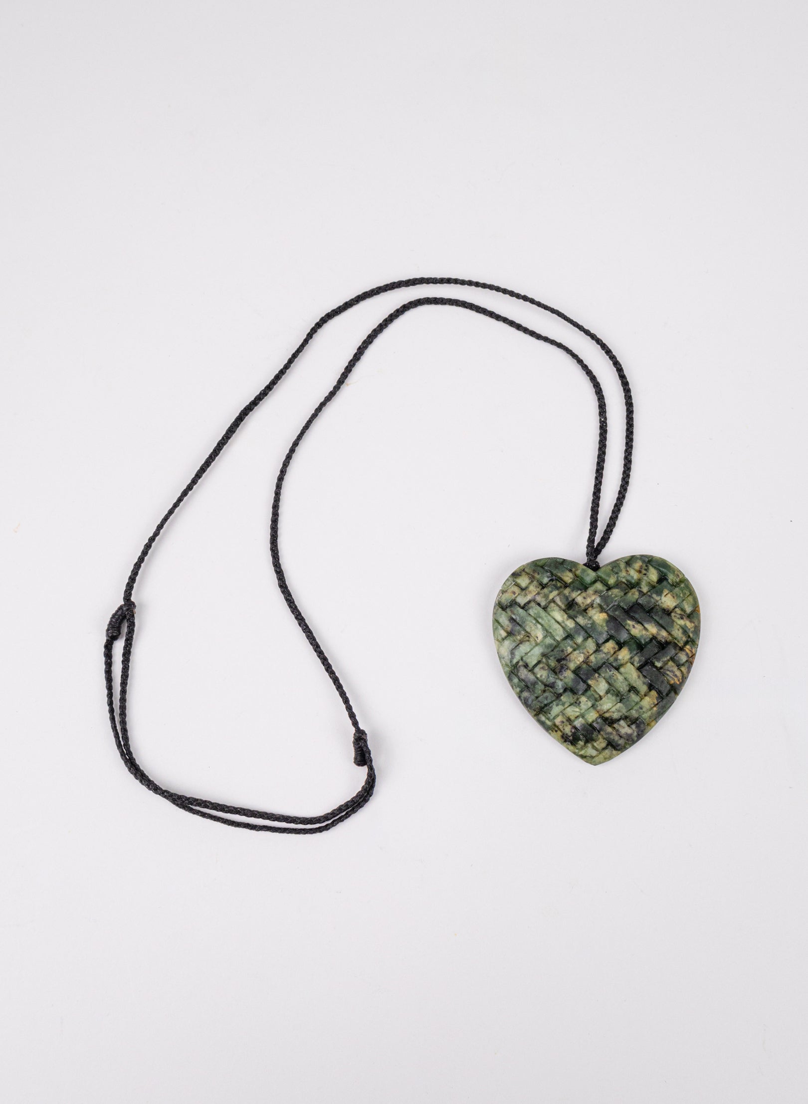 Pounamu Woven Heart Pendant