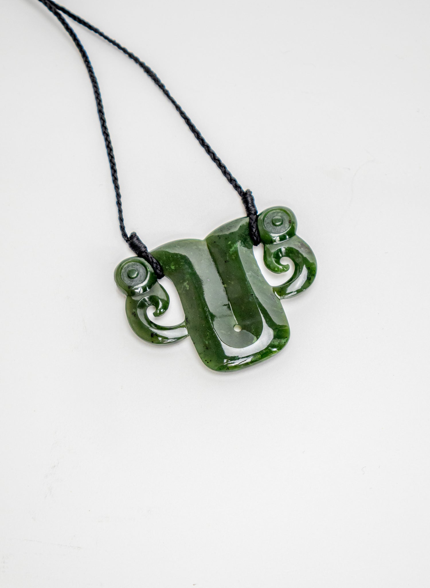 Carved Pounamu Pekapeka Pendant