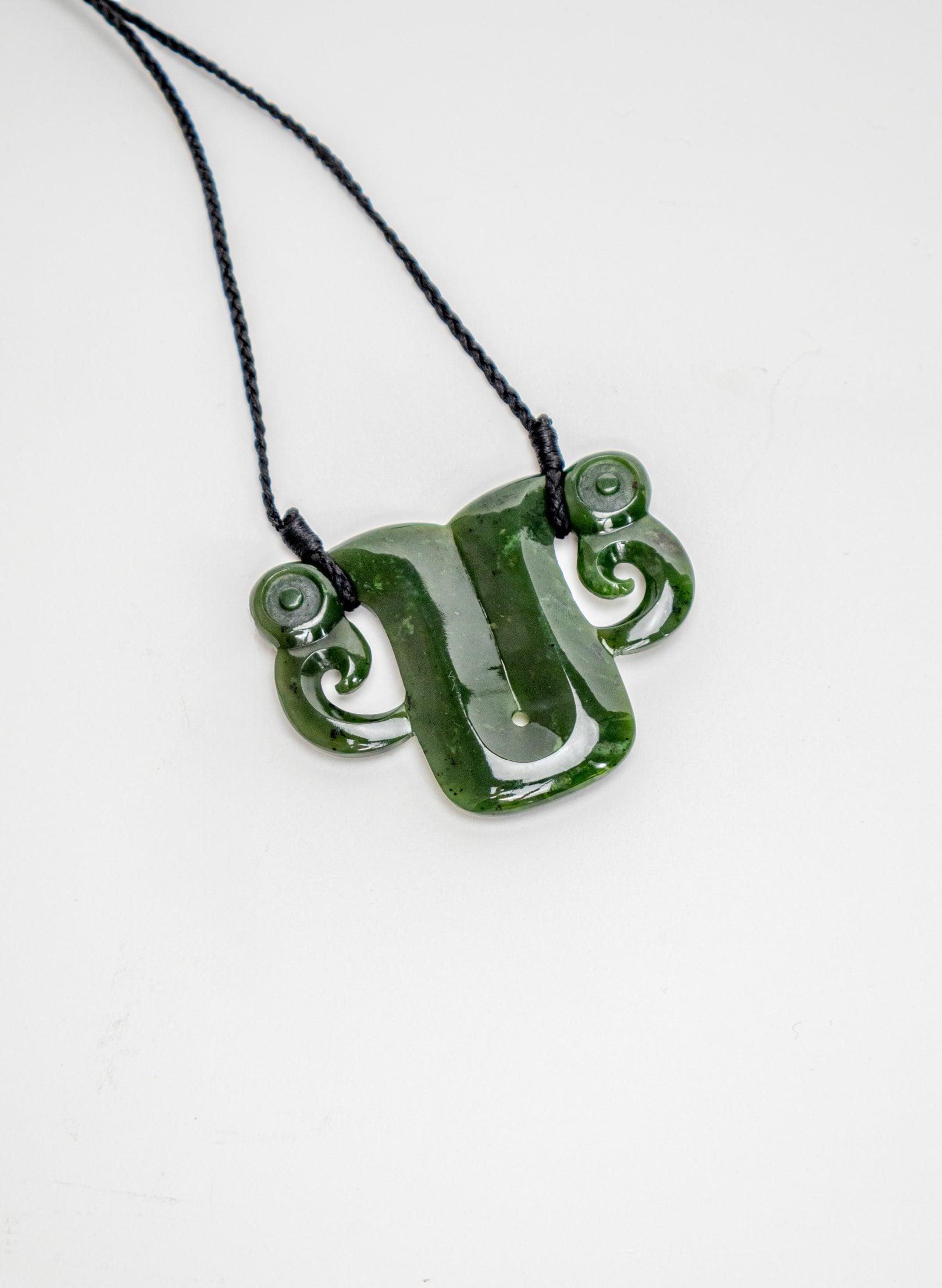 Carved Pounamu Pekapeka Pendant