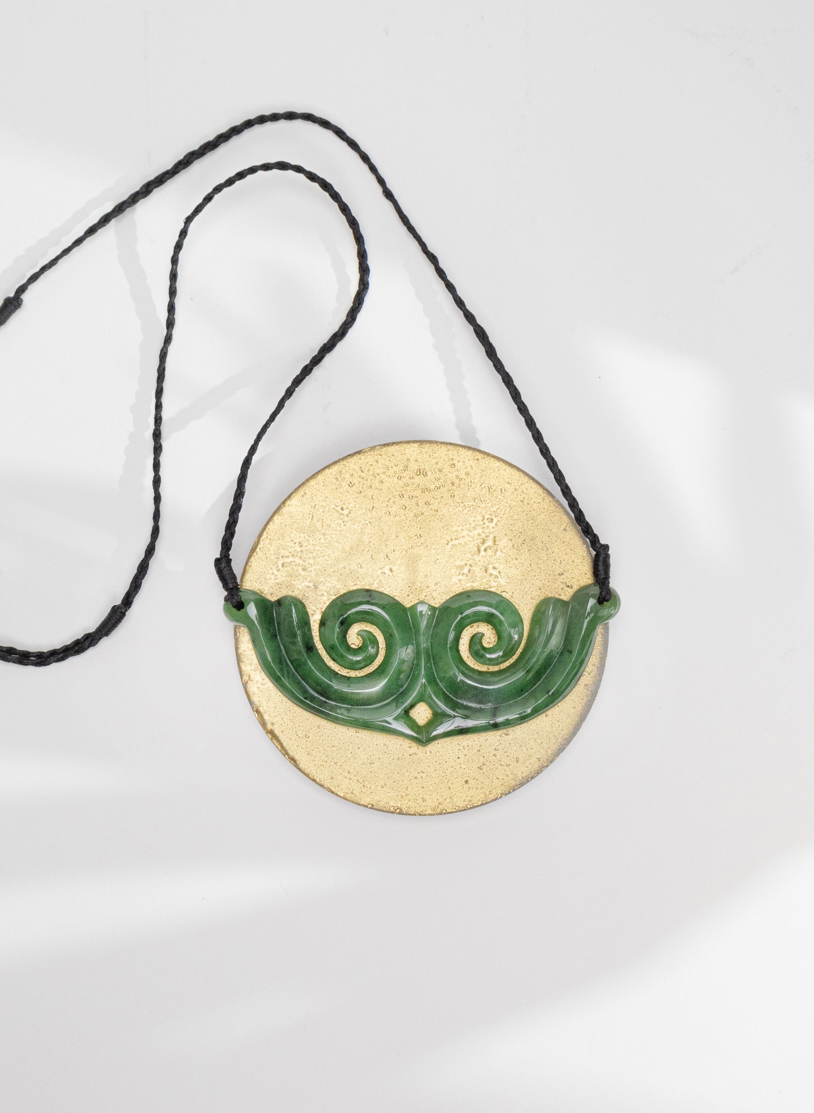 Pounamu Shield/Breastplate with Koru