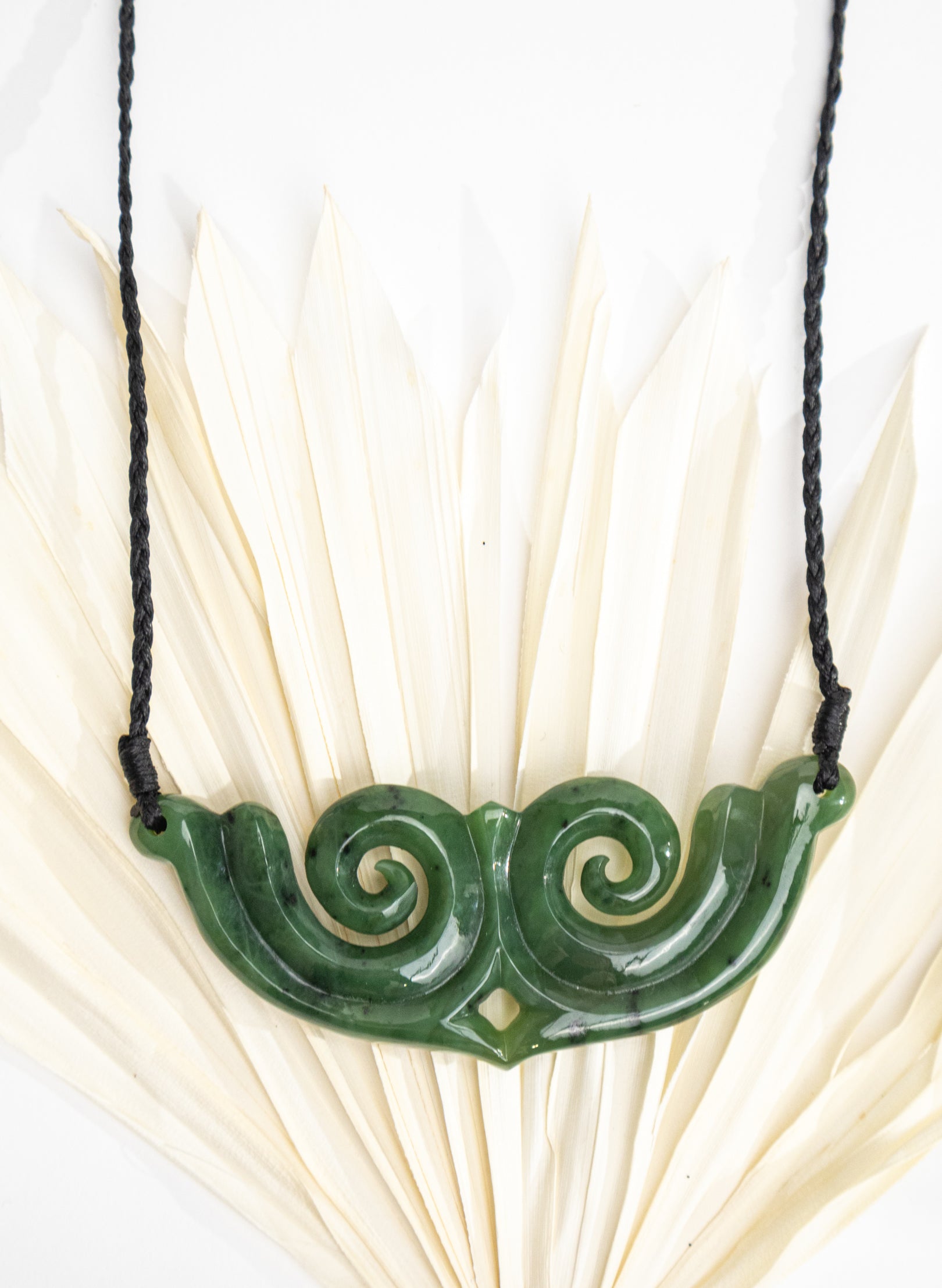 Pounamu Shield/Breastplate with Koru