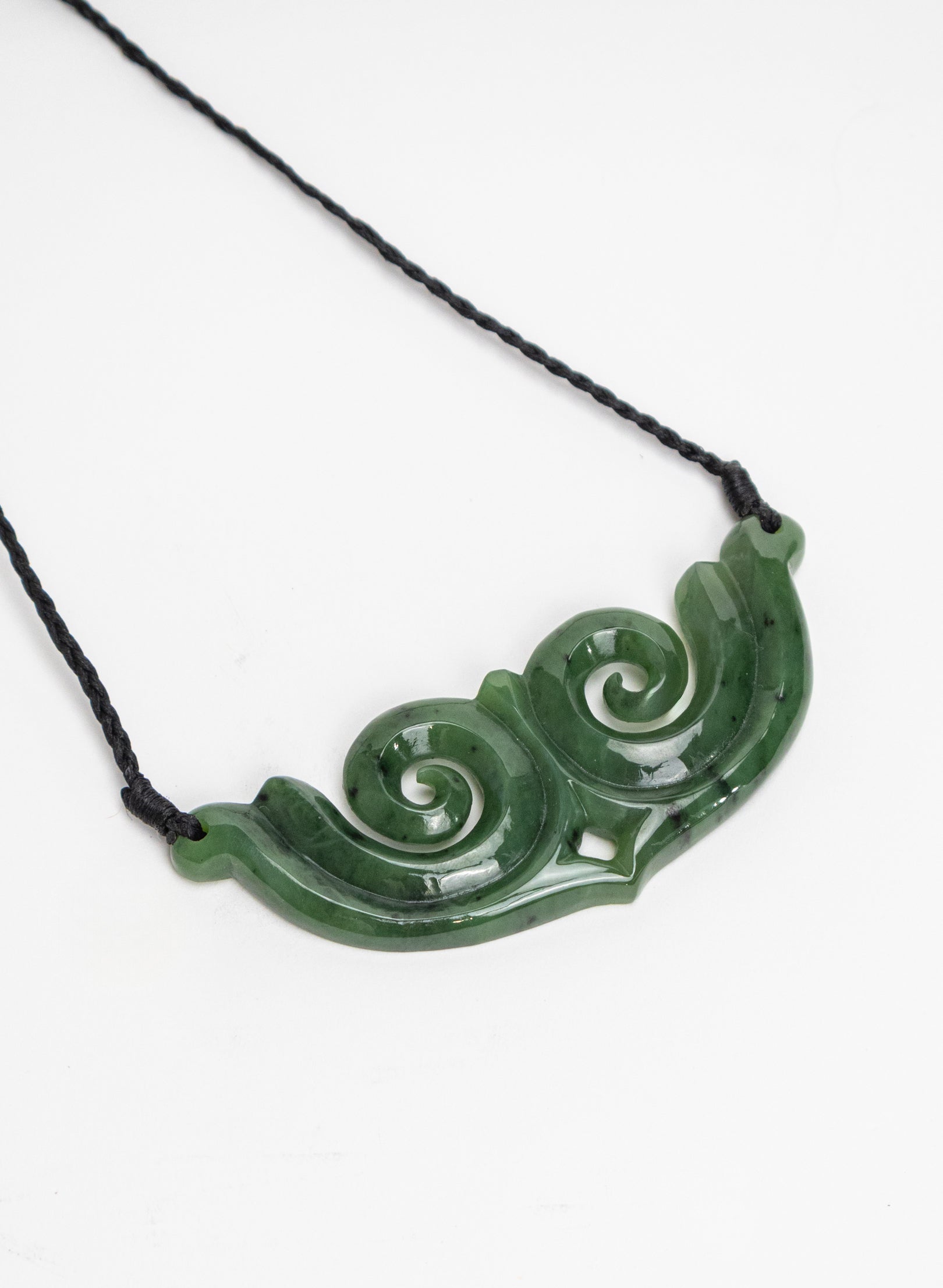 Pounamu Shield/Breastplate with Koru