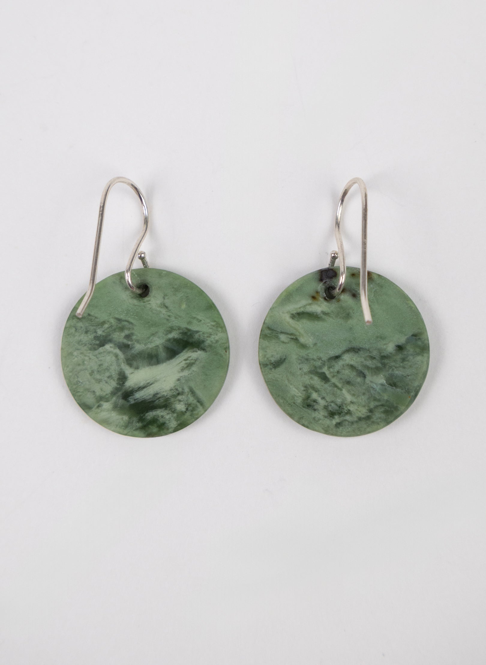 Pounamu Disc Earrings