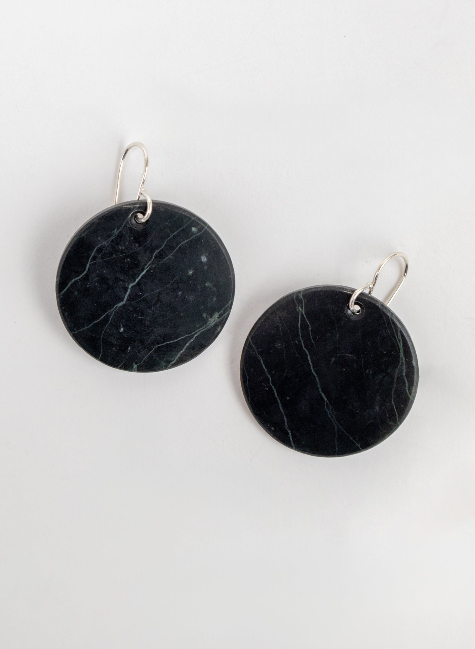 Pounamu Disc Earrings