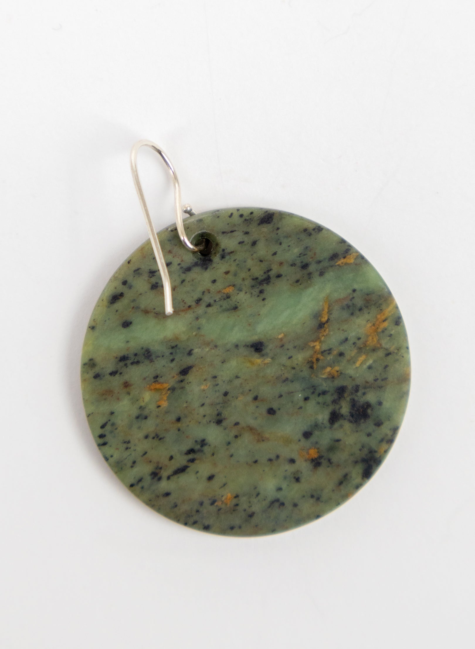 Pounamu Disc Earrings