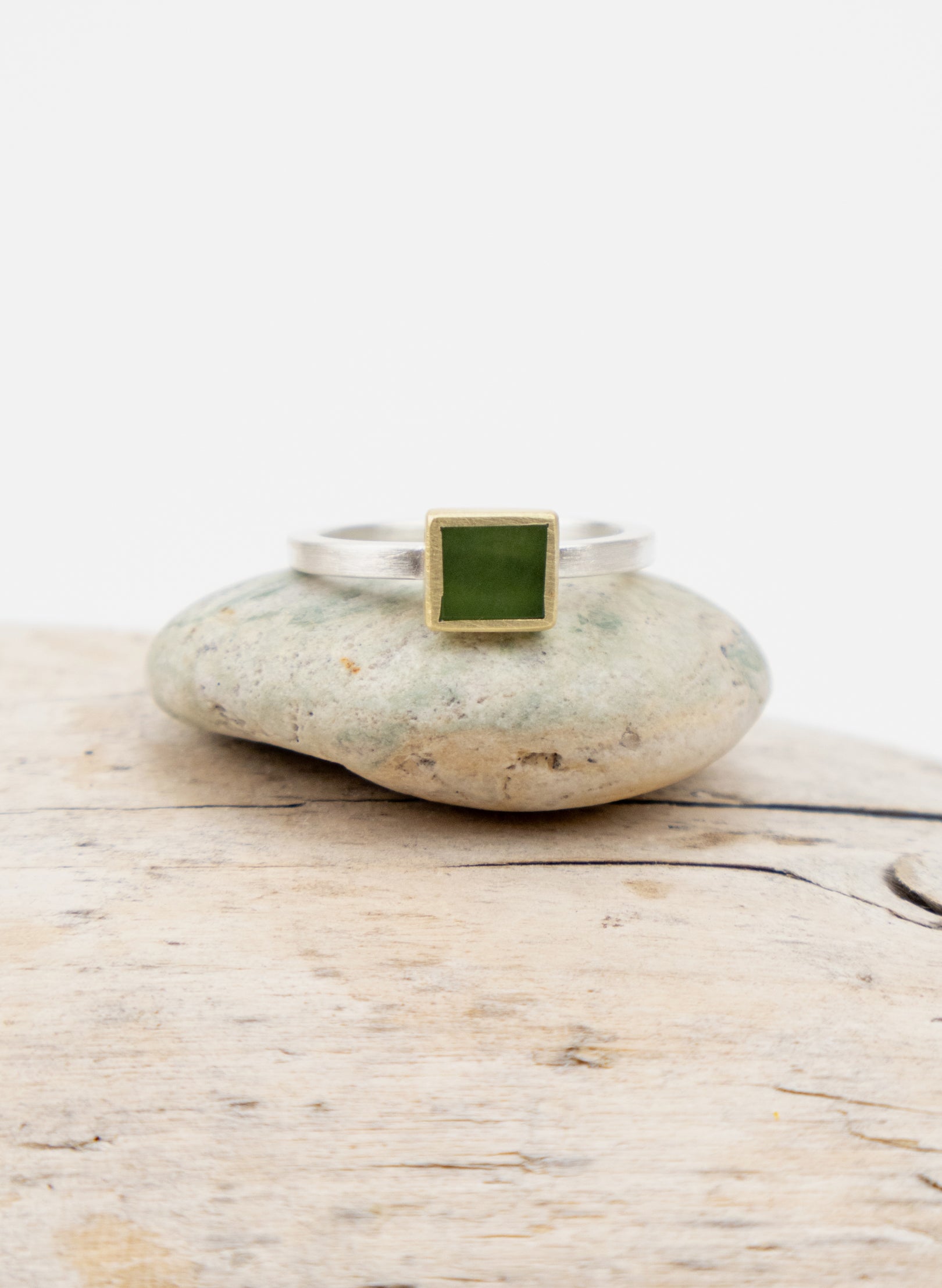 Dual Gold Pounamu Ring