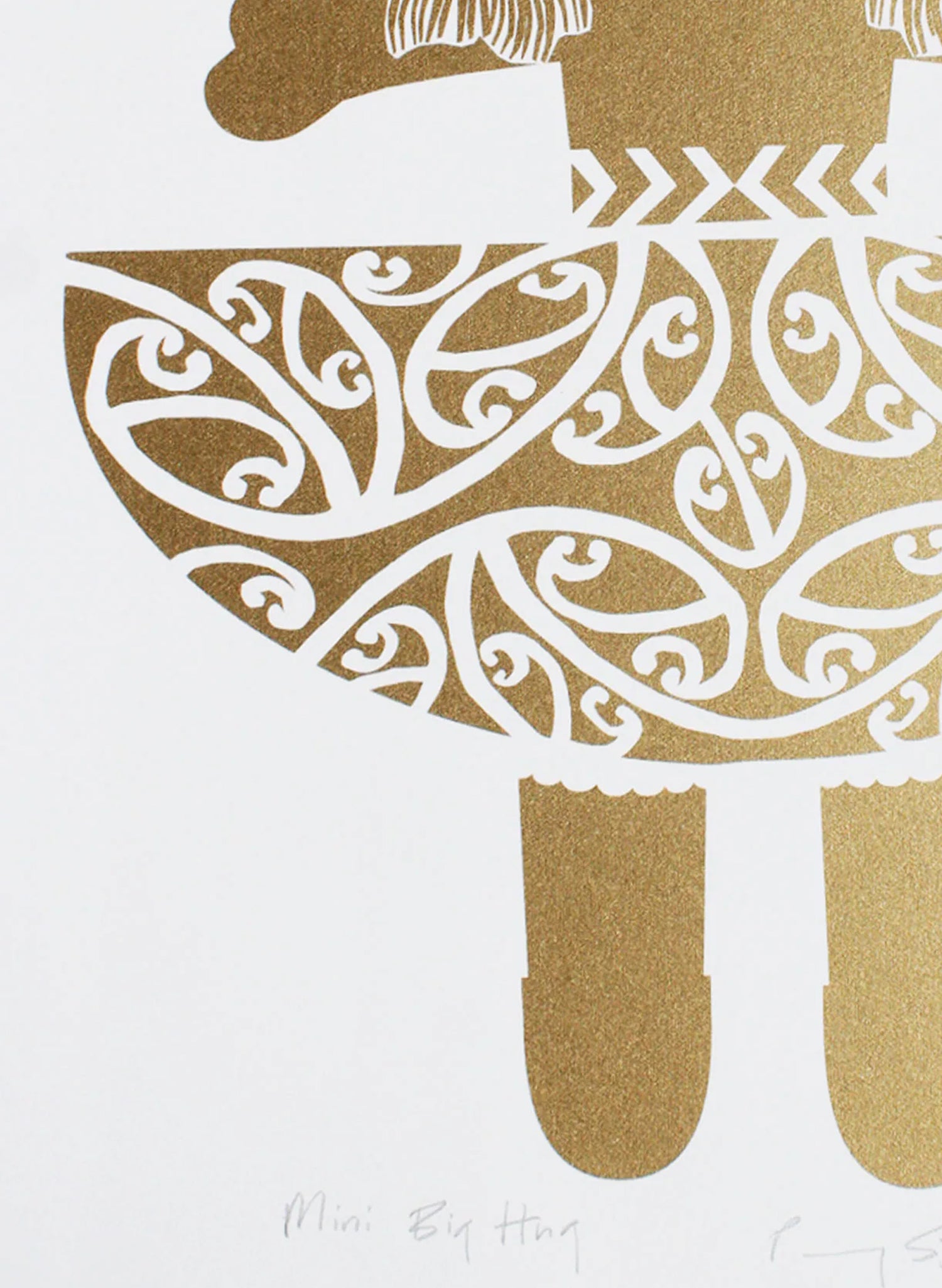 Mini Big Hug | Gold - Screen Print