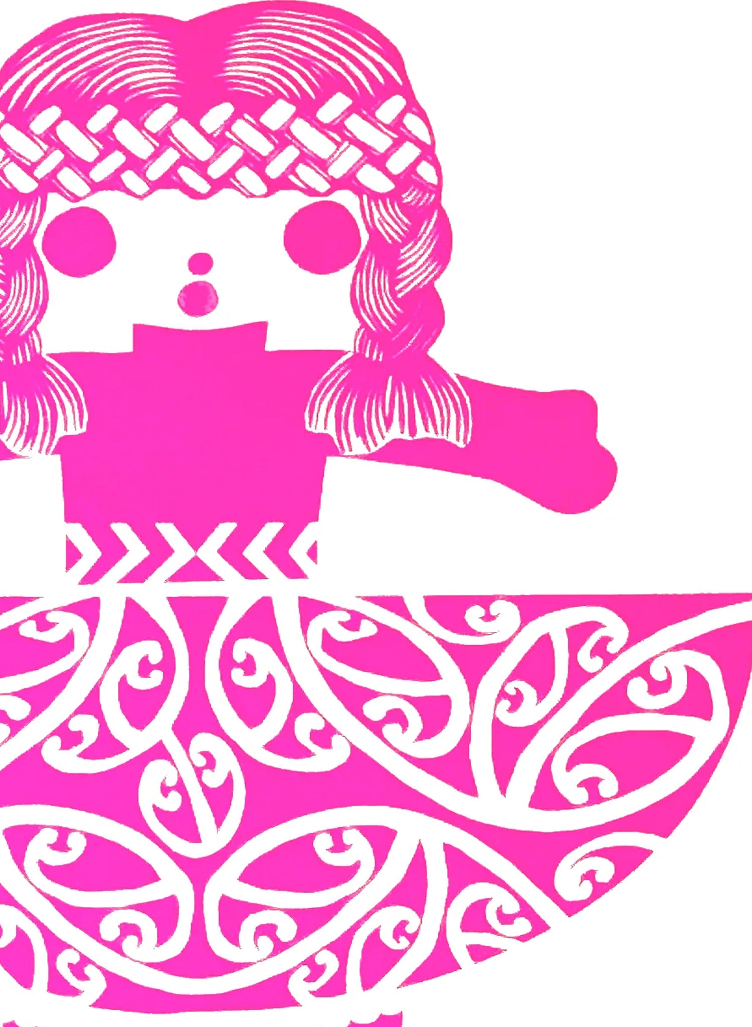 Mini Big Hug Pink - Screenprint