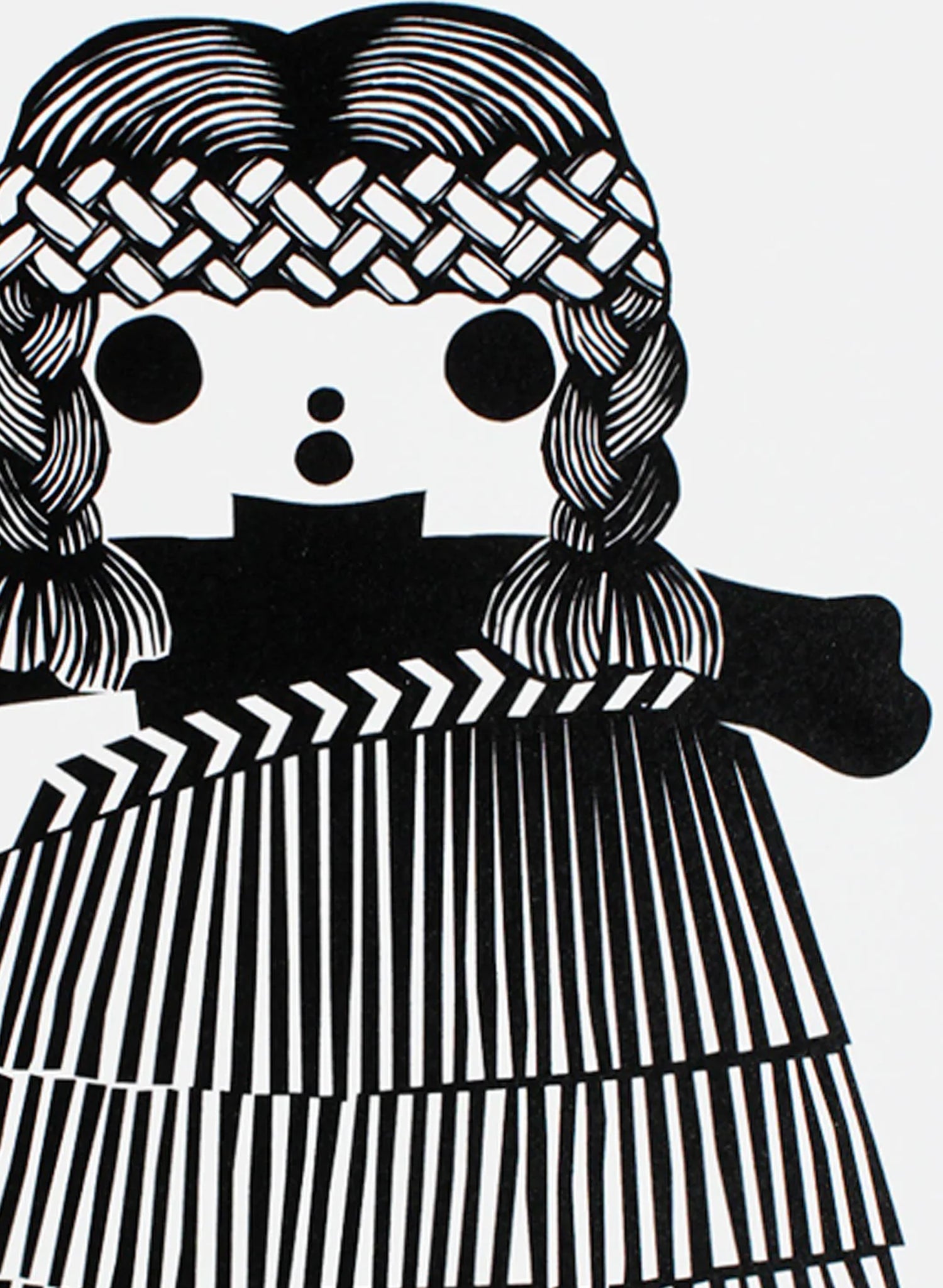 Mini Classic Girl | Black - Screen Print