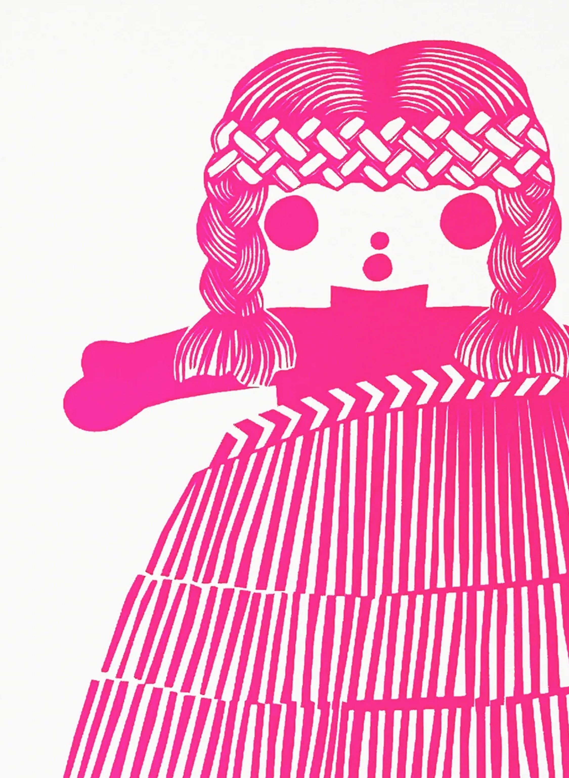 Mini Classic Girl | Pink - Screen Print