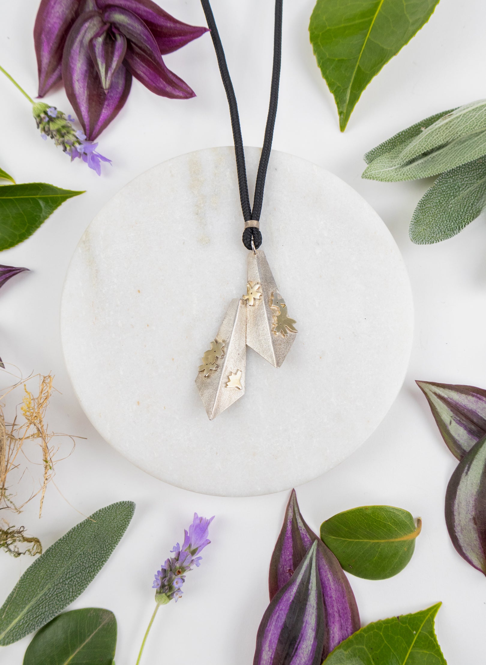 Double Fan Pendant