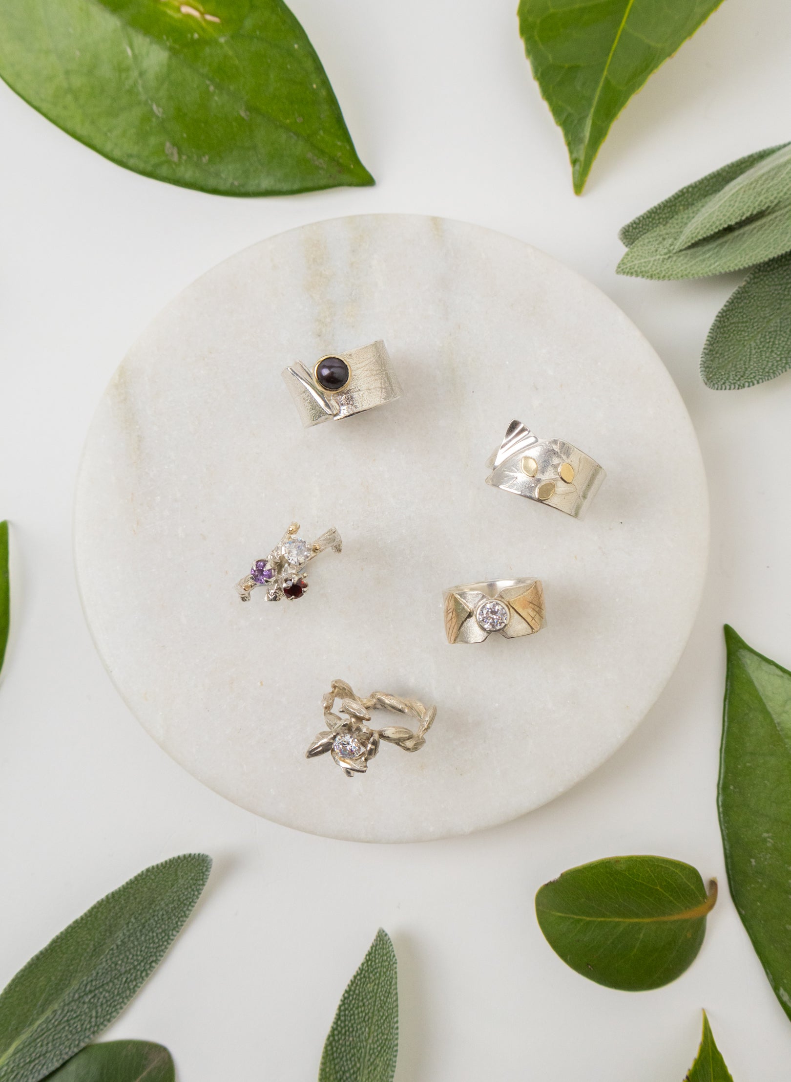 Kimono Leaf Ring