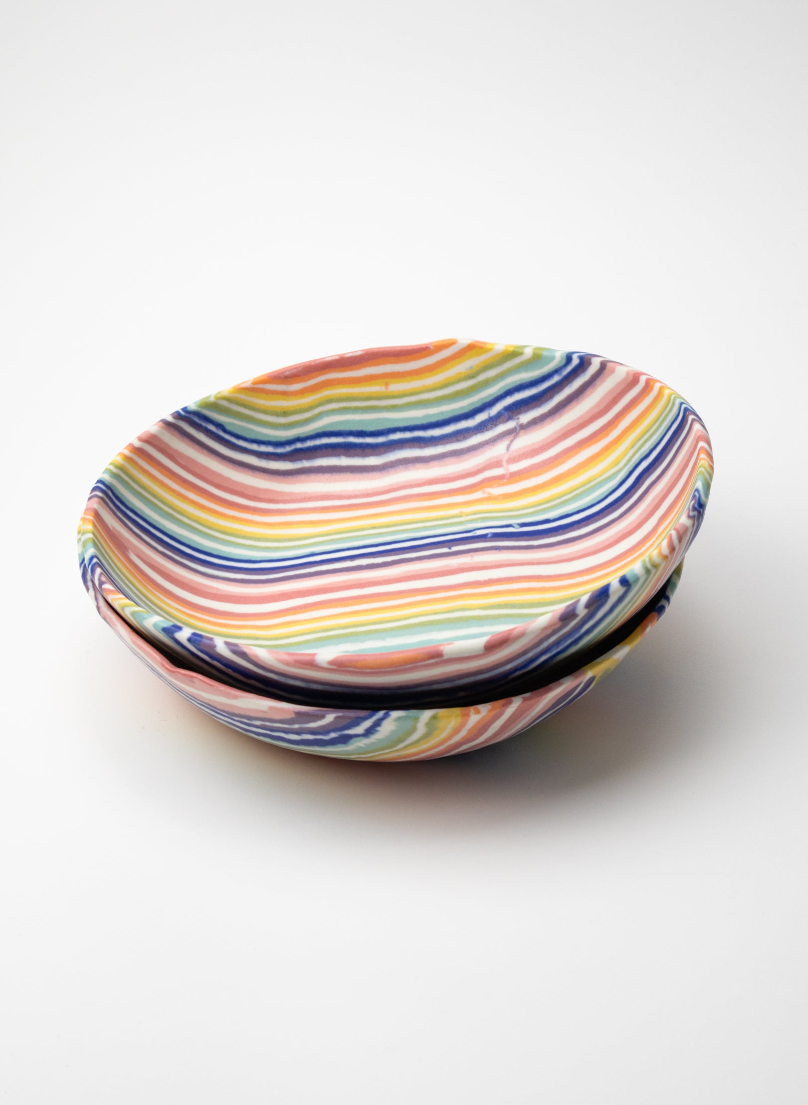 Nerikomi Medium Salad Bowl - Rainbow
