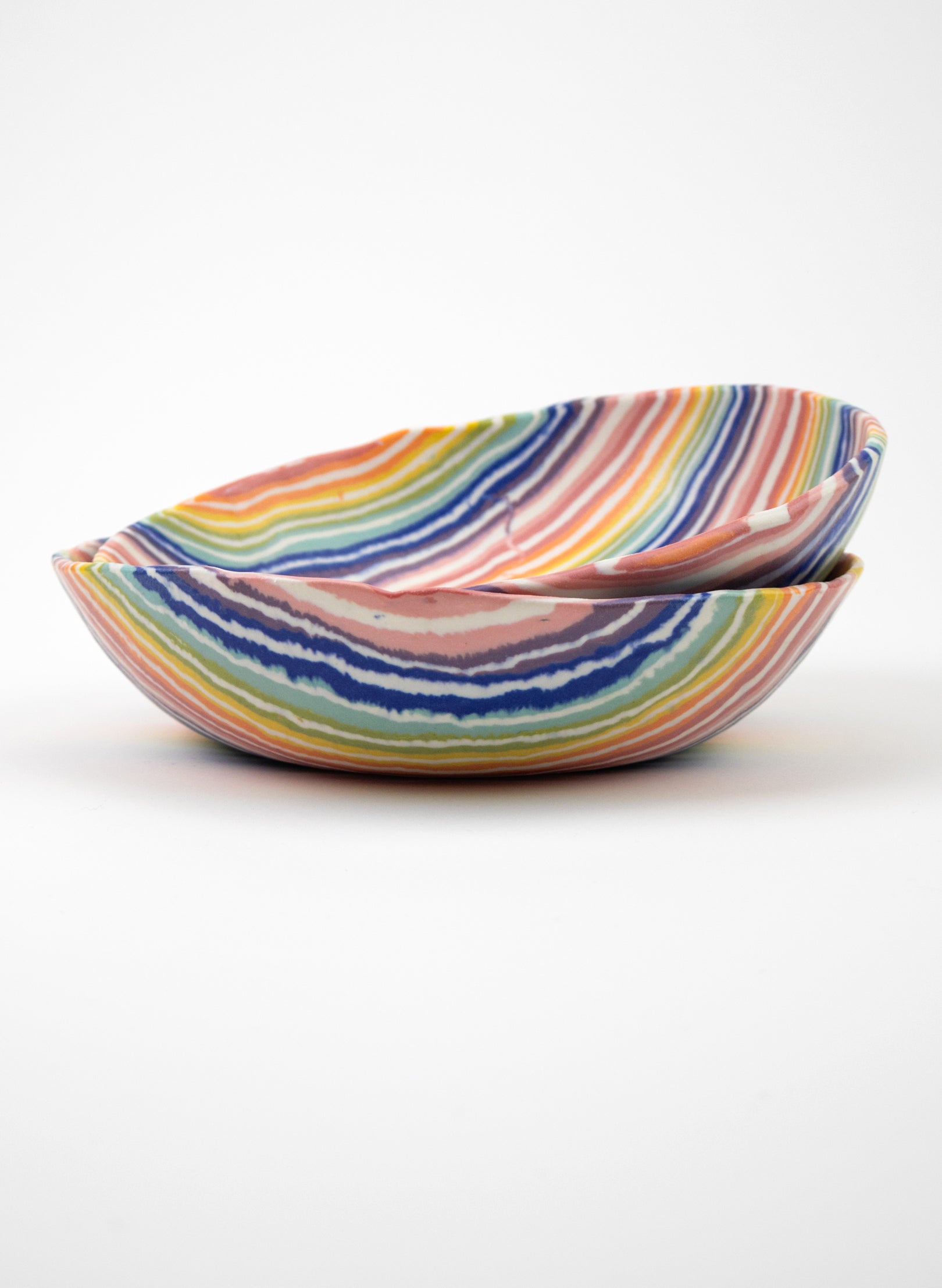 Nerikomi Medium Salad Bowl - Rainbow