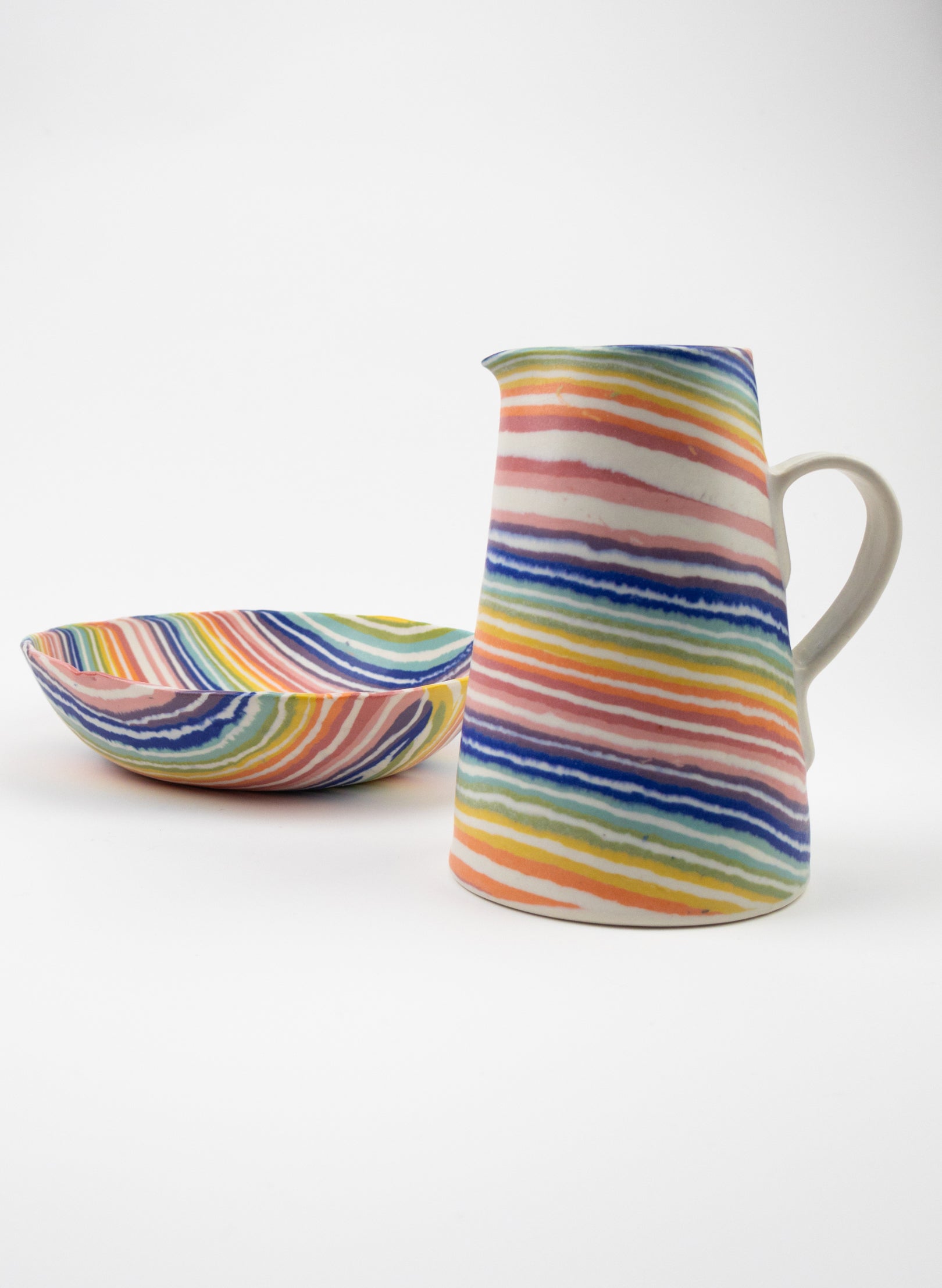 Nerikomi Medium Salad Bowl - Rainbow