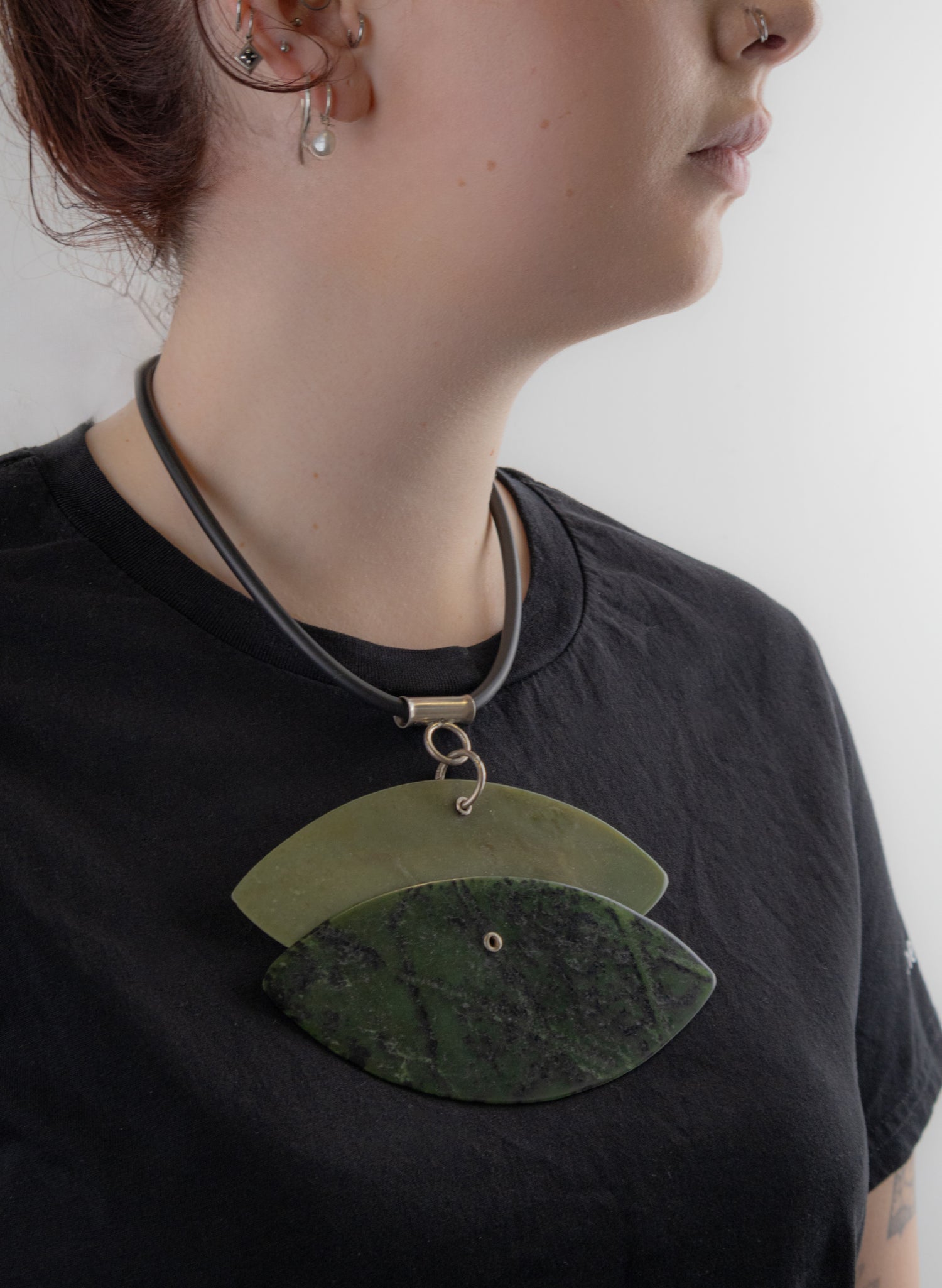 NZ Pounamu Necklace - Sterling Silver