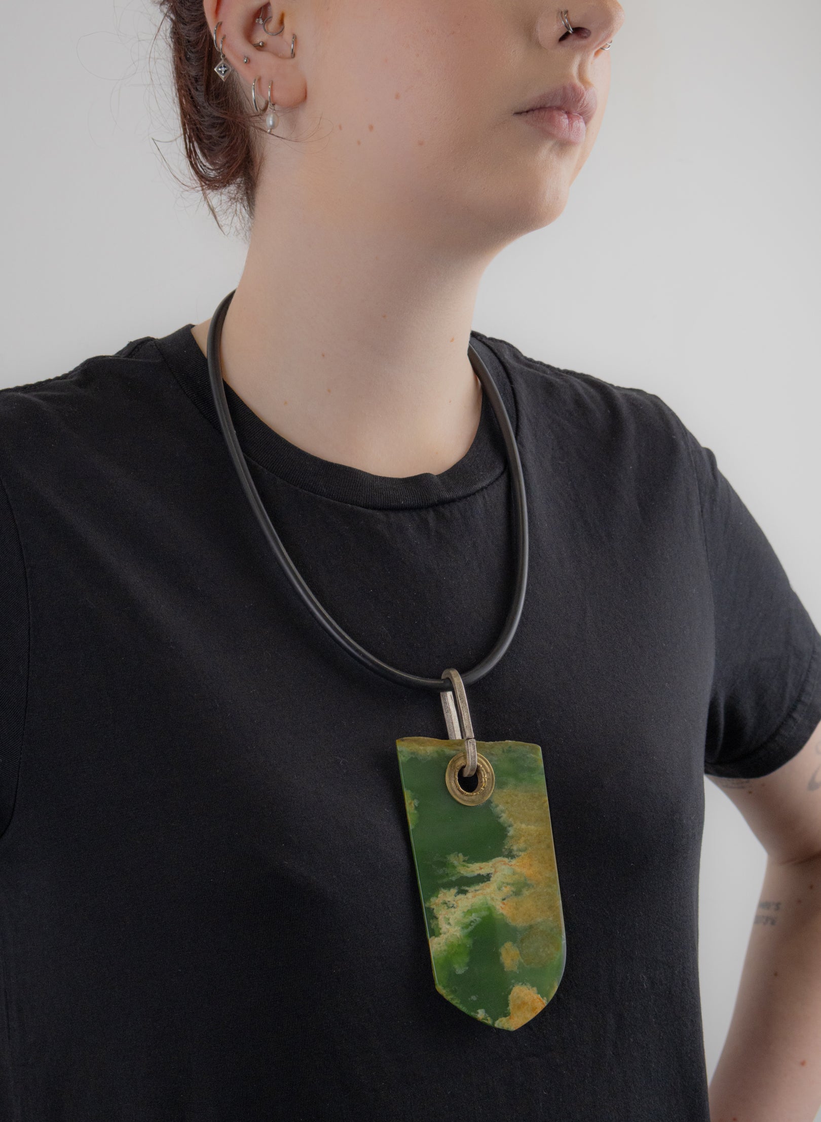 NZ Pounamu Necklace - Sterling Silver