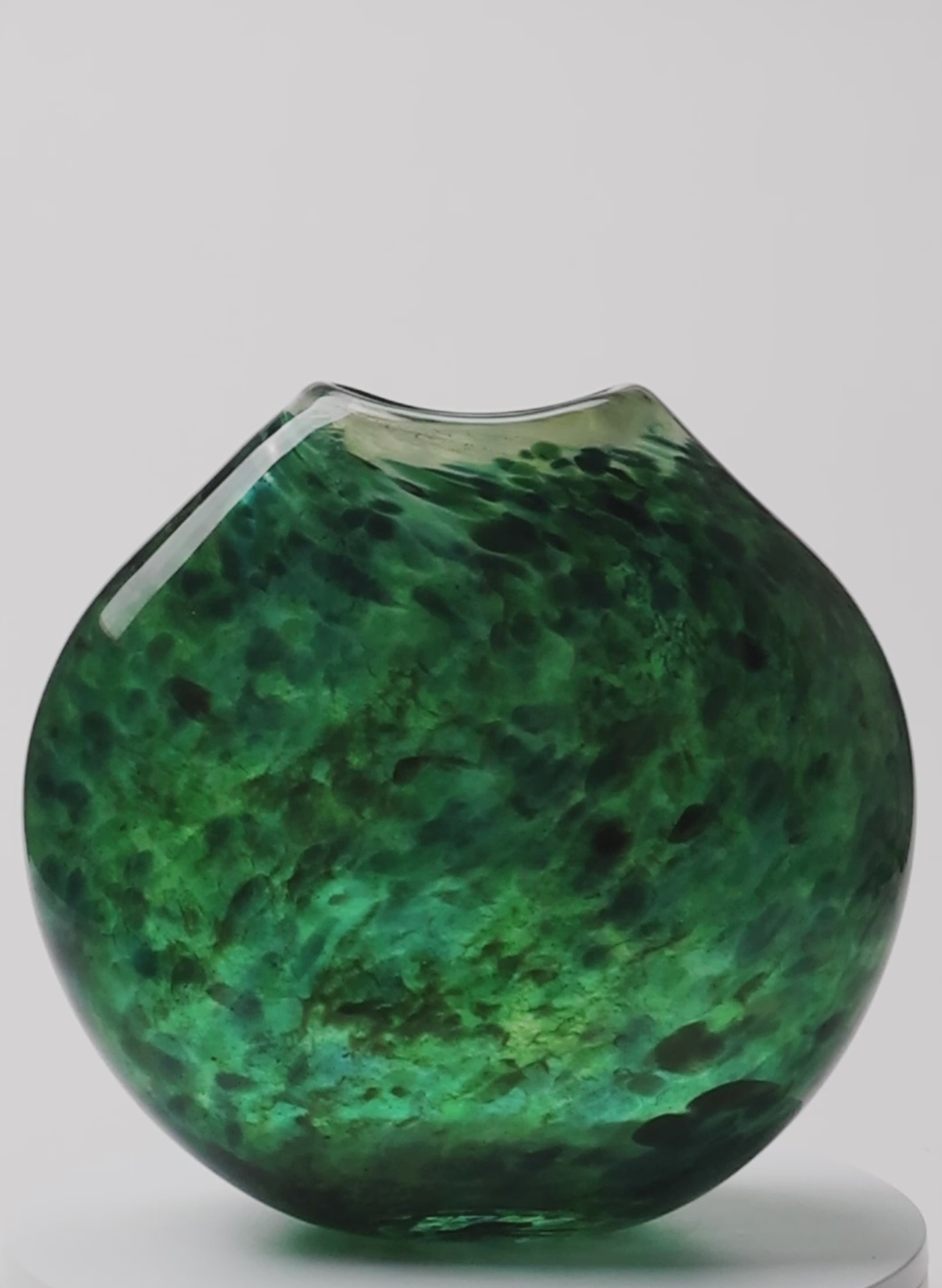 Greenstone Flat Glass Vase