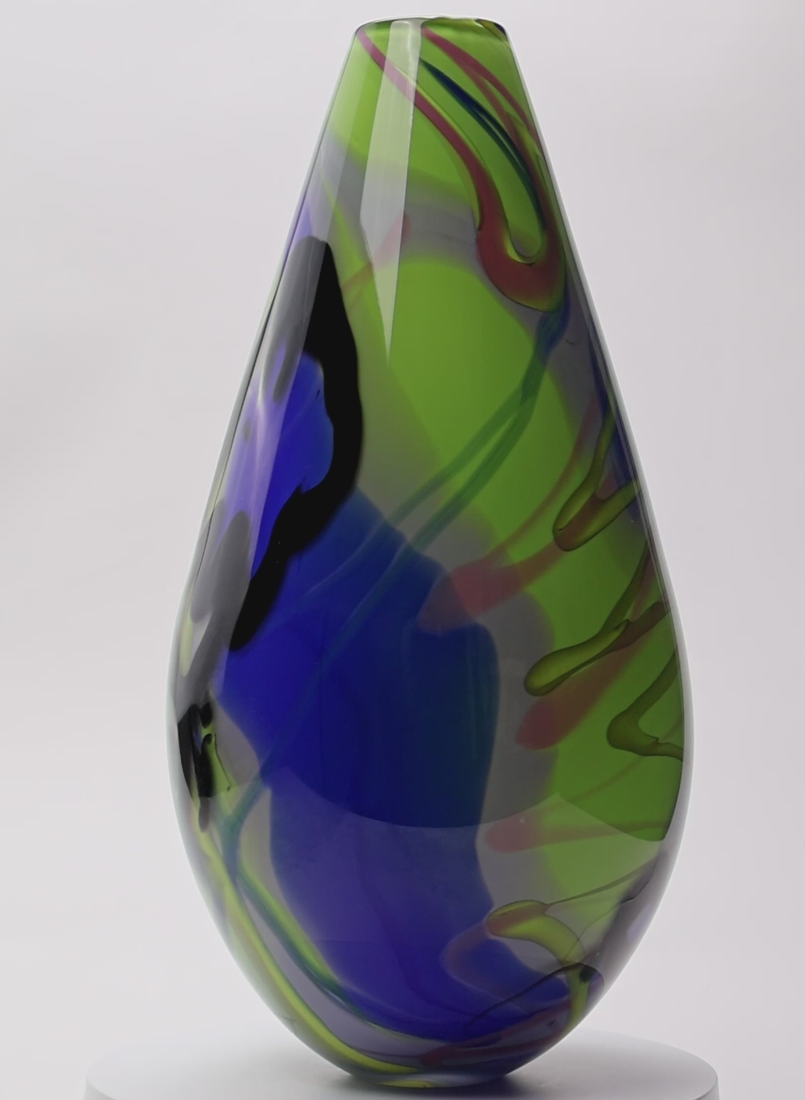 Ice Cream Tears Glass Vase