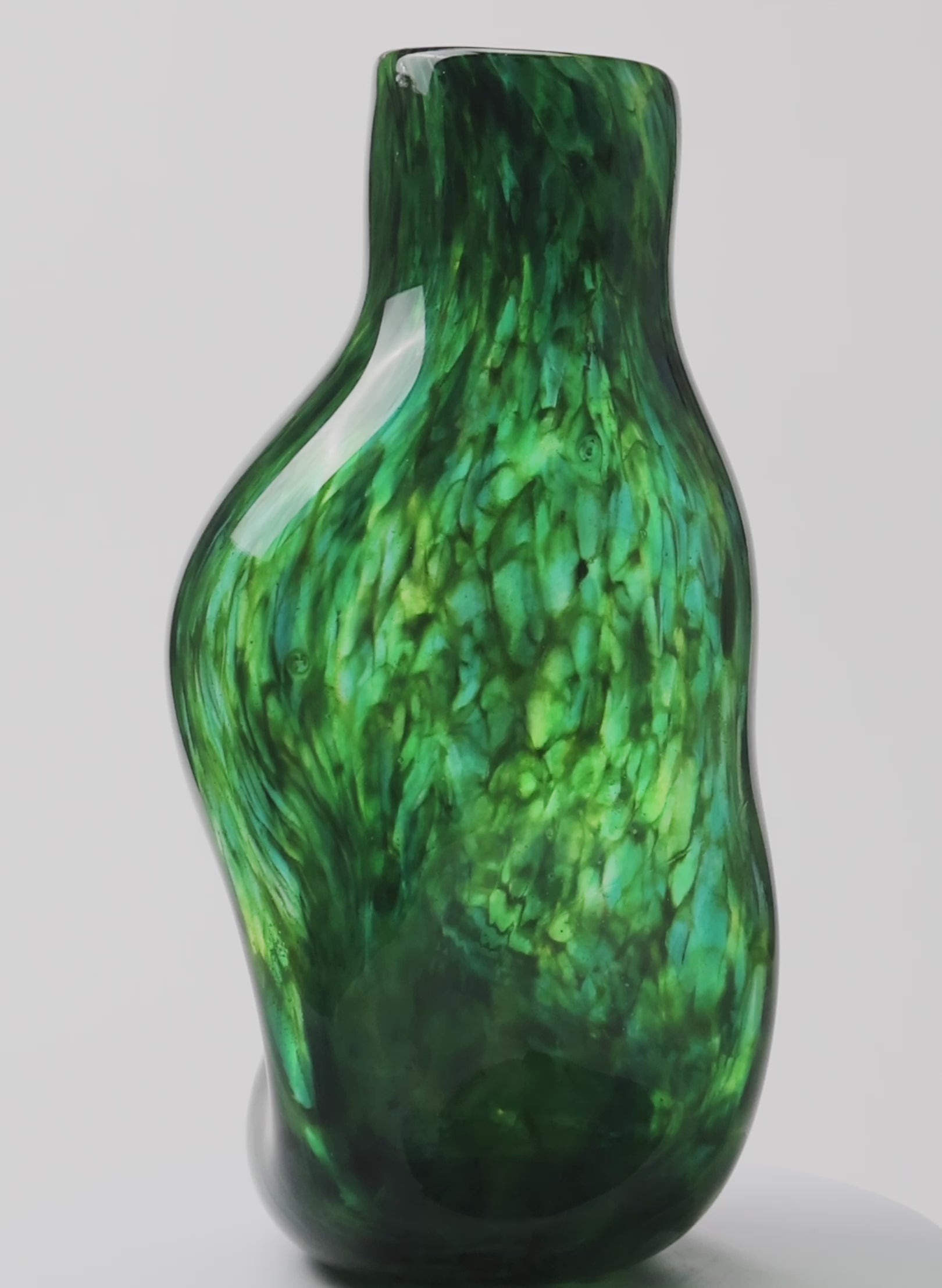 Greenstone Boulder Tube Neck Vase