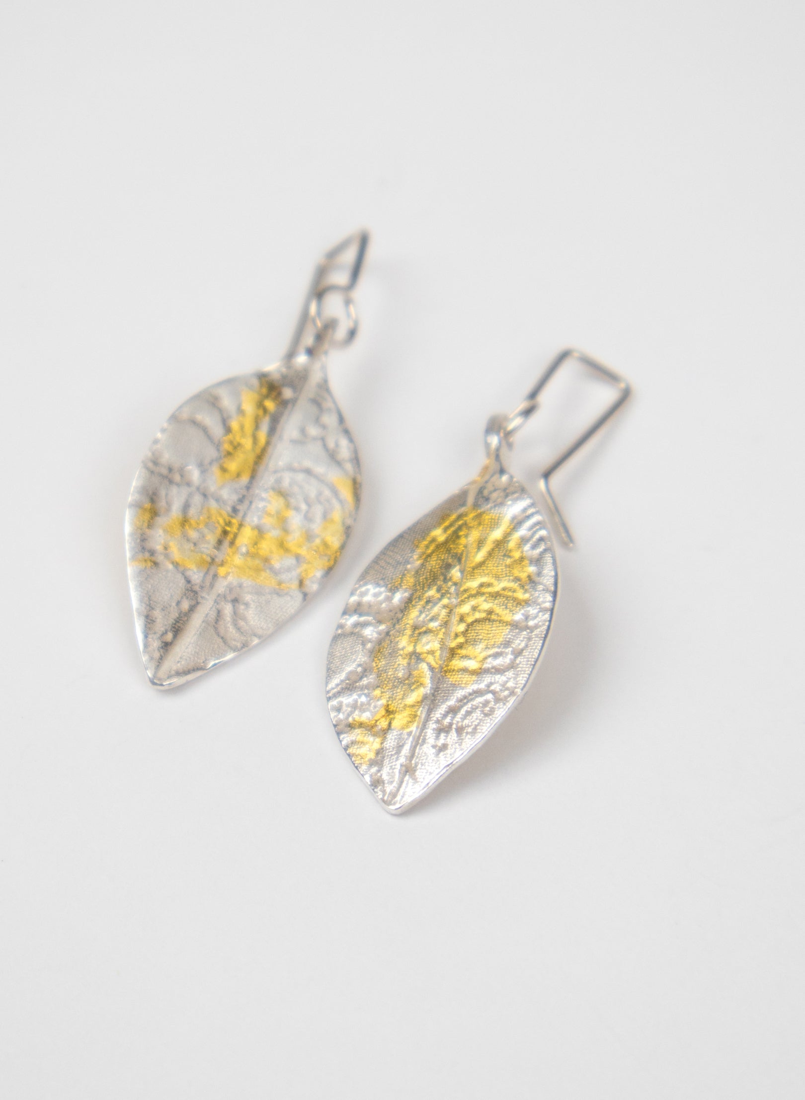 Small Pohutukawa Leaf Earrings