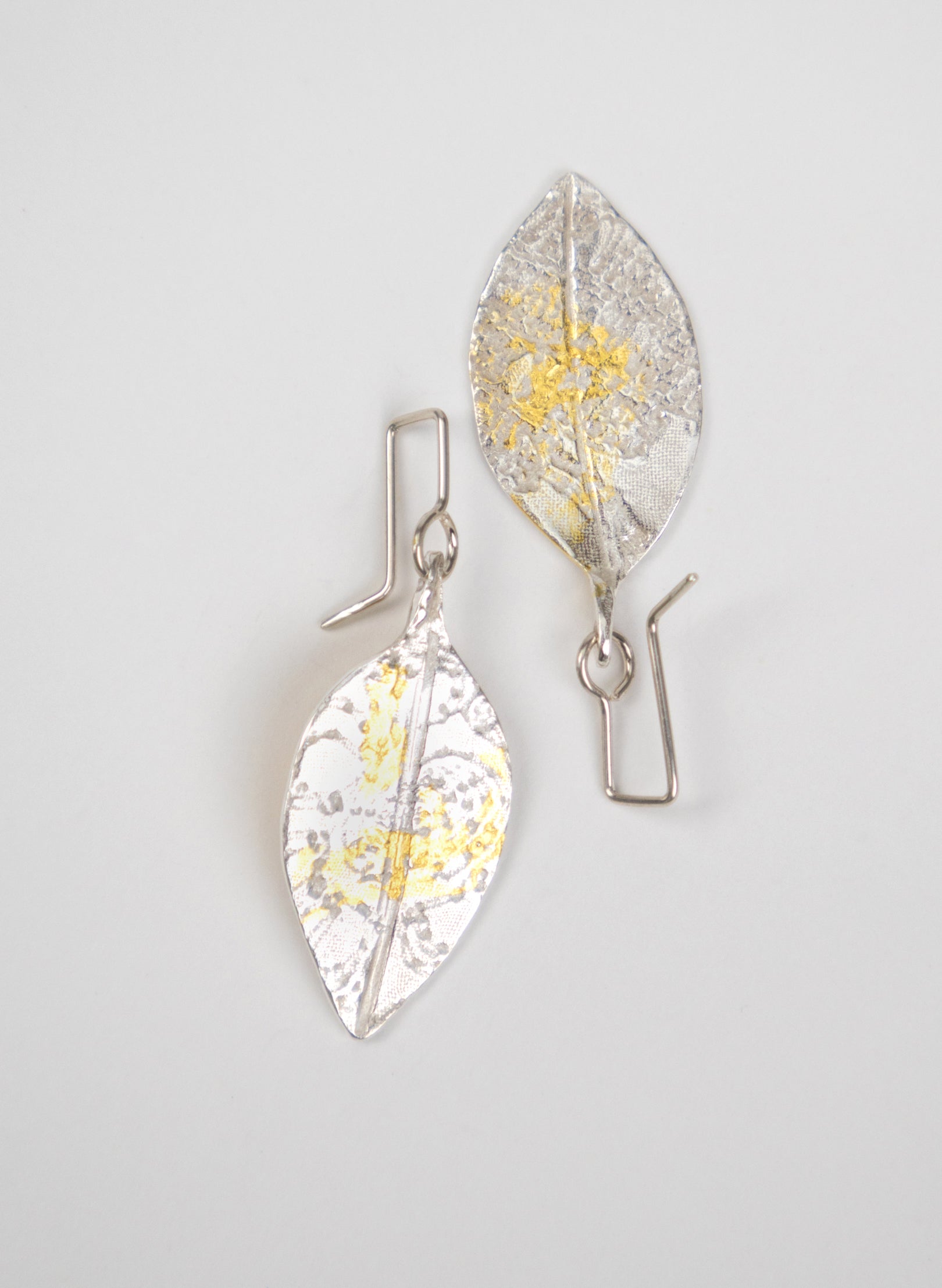 Small Pohutukawa Leaf Earrings