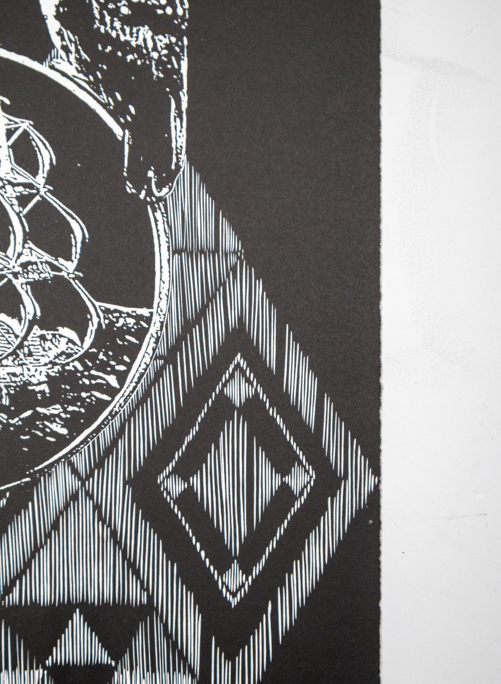 Waharua (Contact Point) - Mixed Media Print