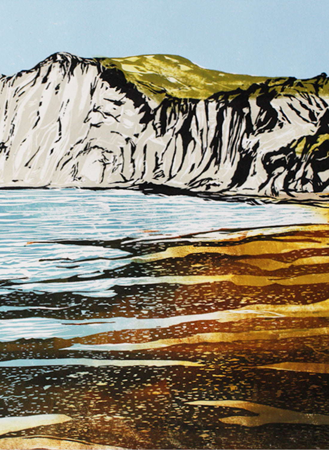 Cape Kidnappers | Large - Woodblock Print