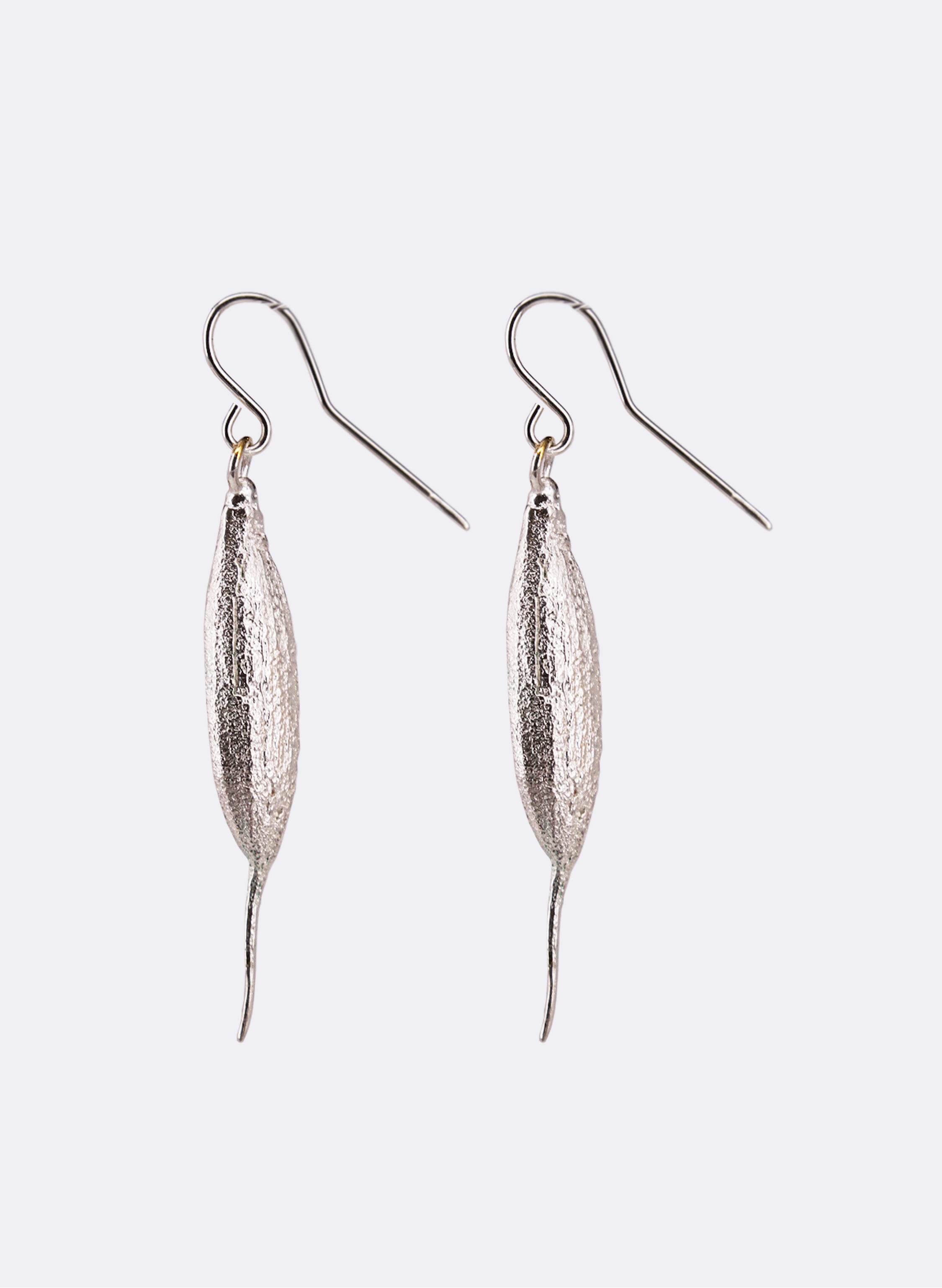 Rewarewa Drop Earrings - Sterling Silver & Gold Plating