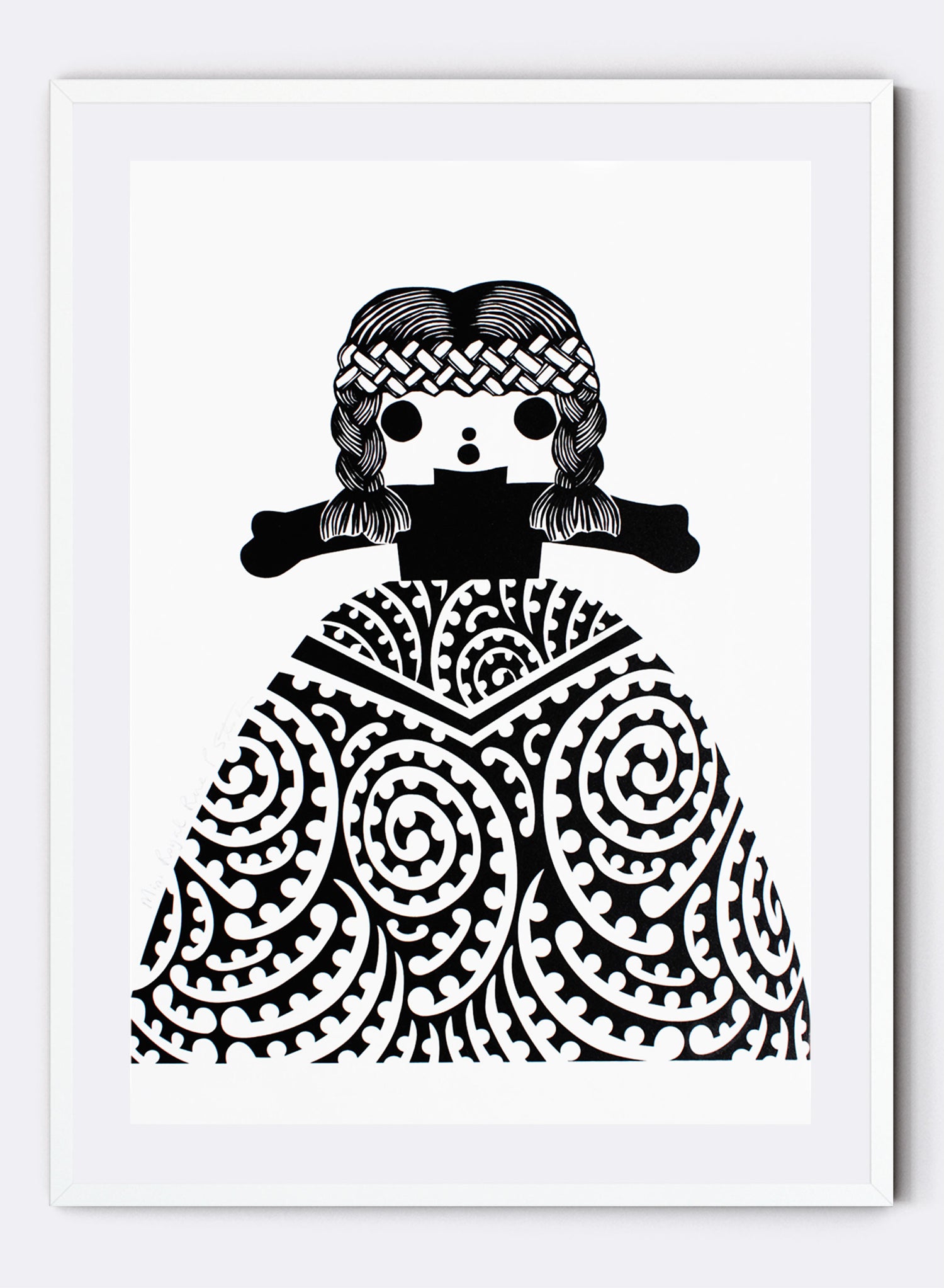 Mini Royal Rua | Black - Screen Print