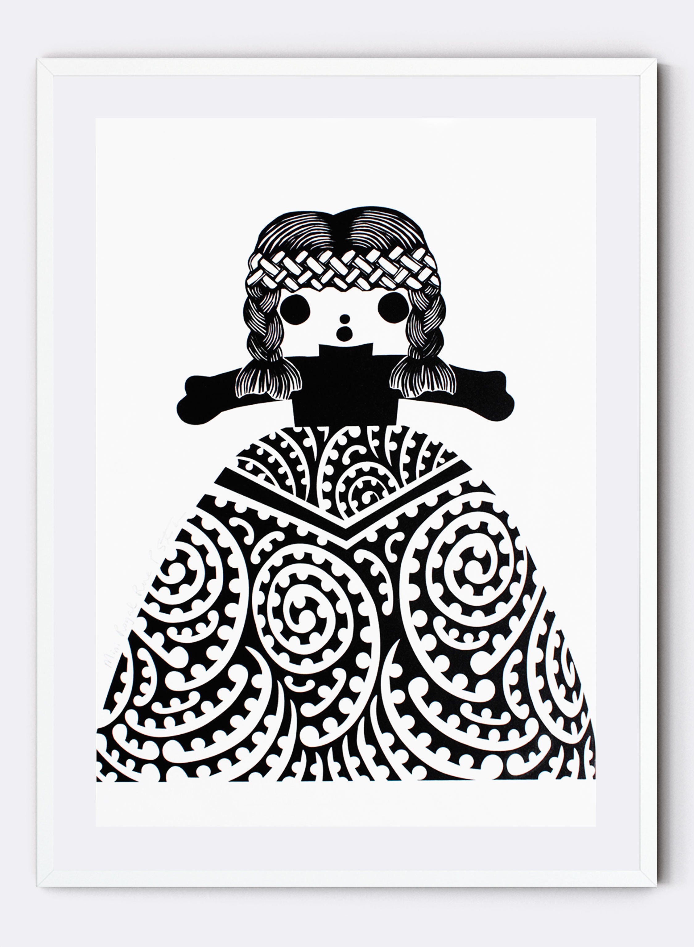 Mini Royal Rua | Black - Screen Print