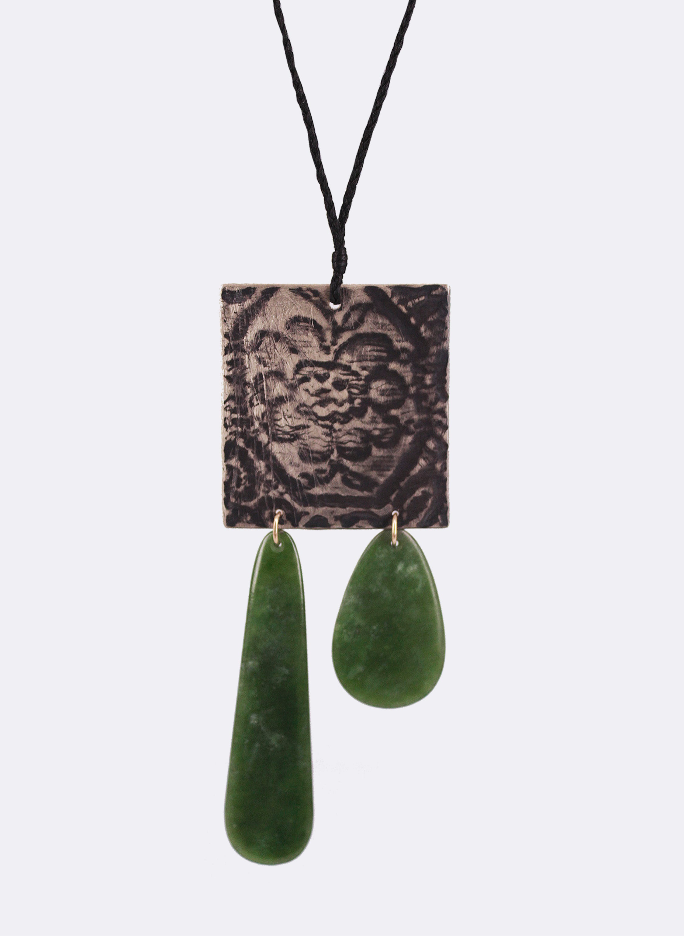 Vintage Lace & Pounamu Pendant
