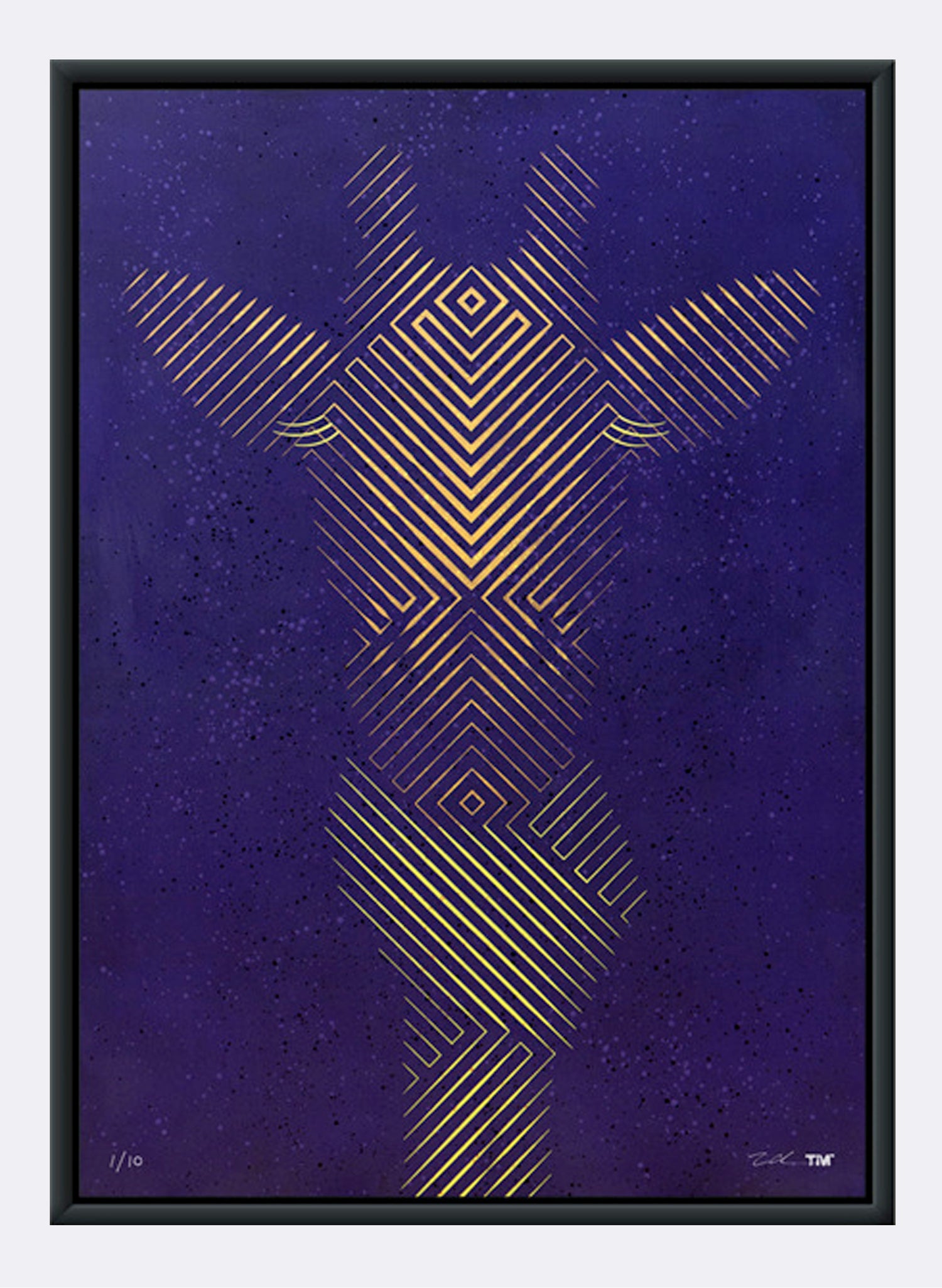 Giraffe In Scarf - Yellow & Purple