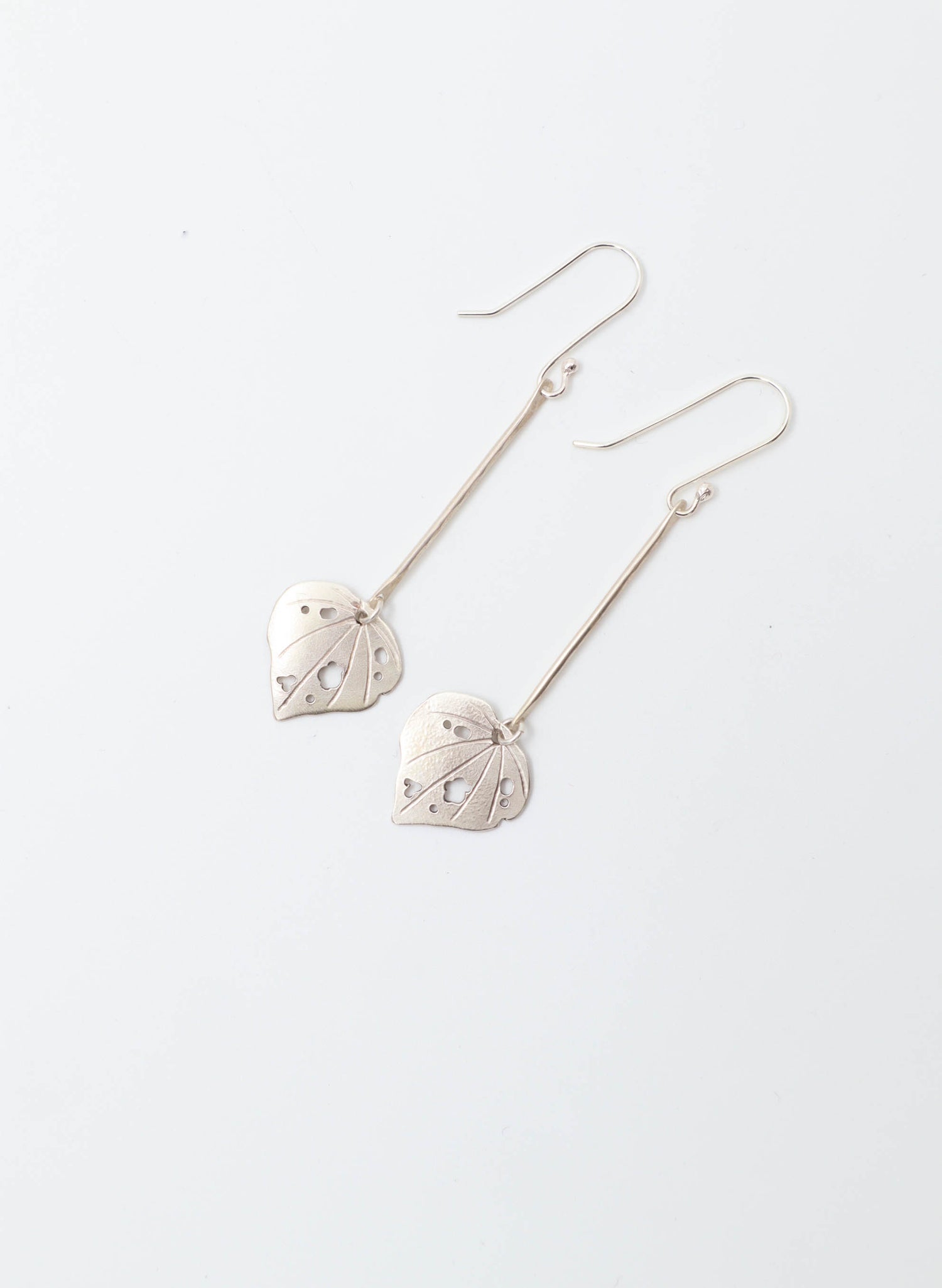 Little Kawakawa Leaf Earrings - Long