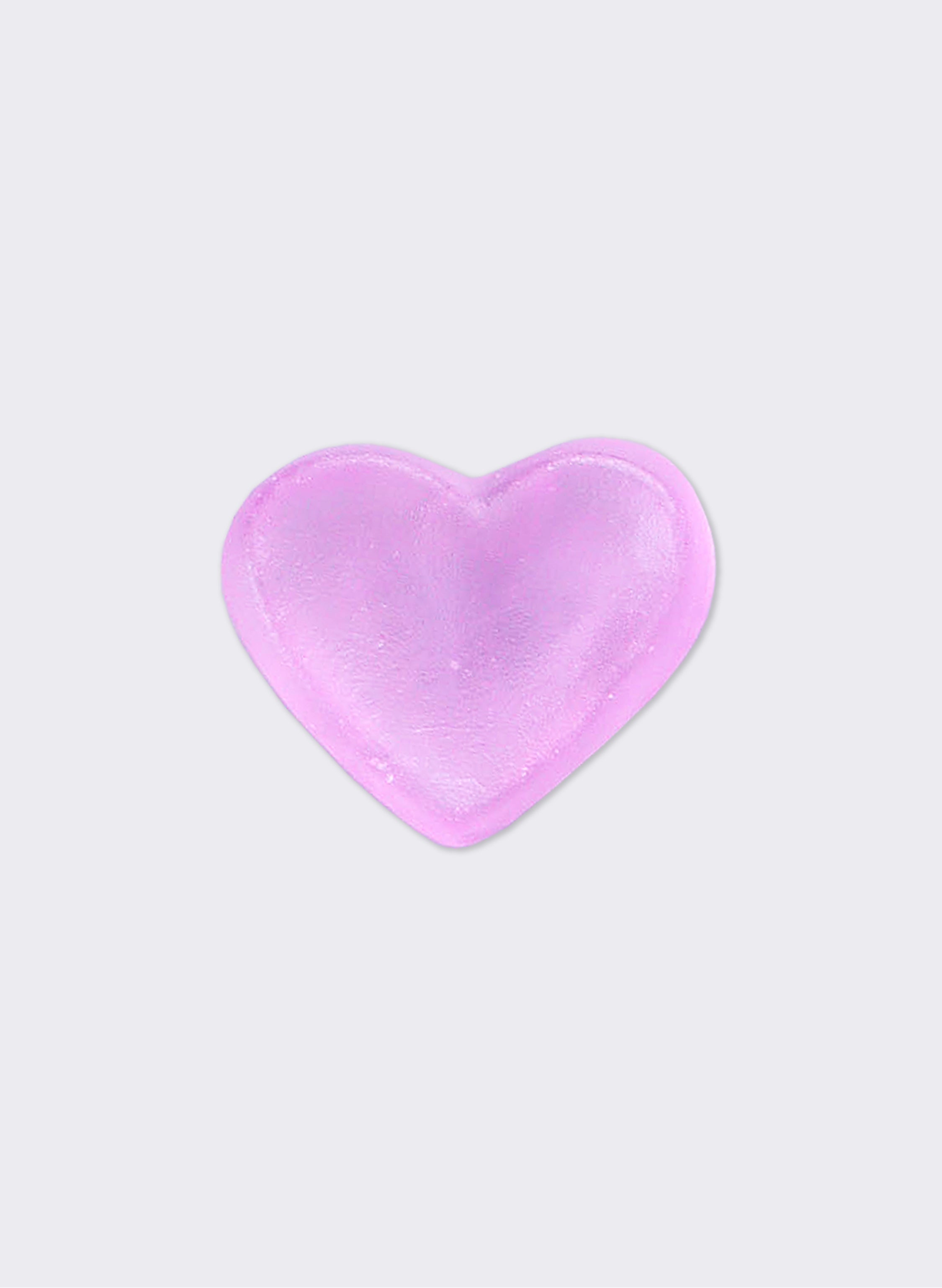 Small Cast Glass Heart Lolly