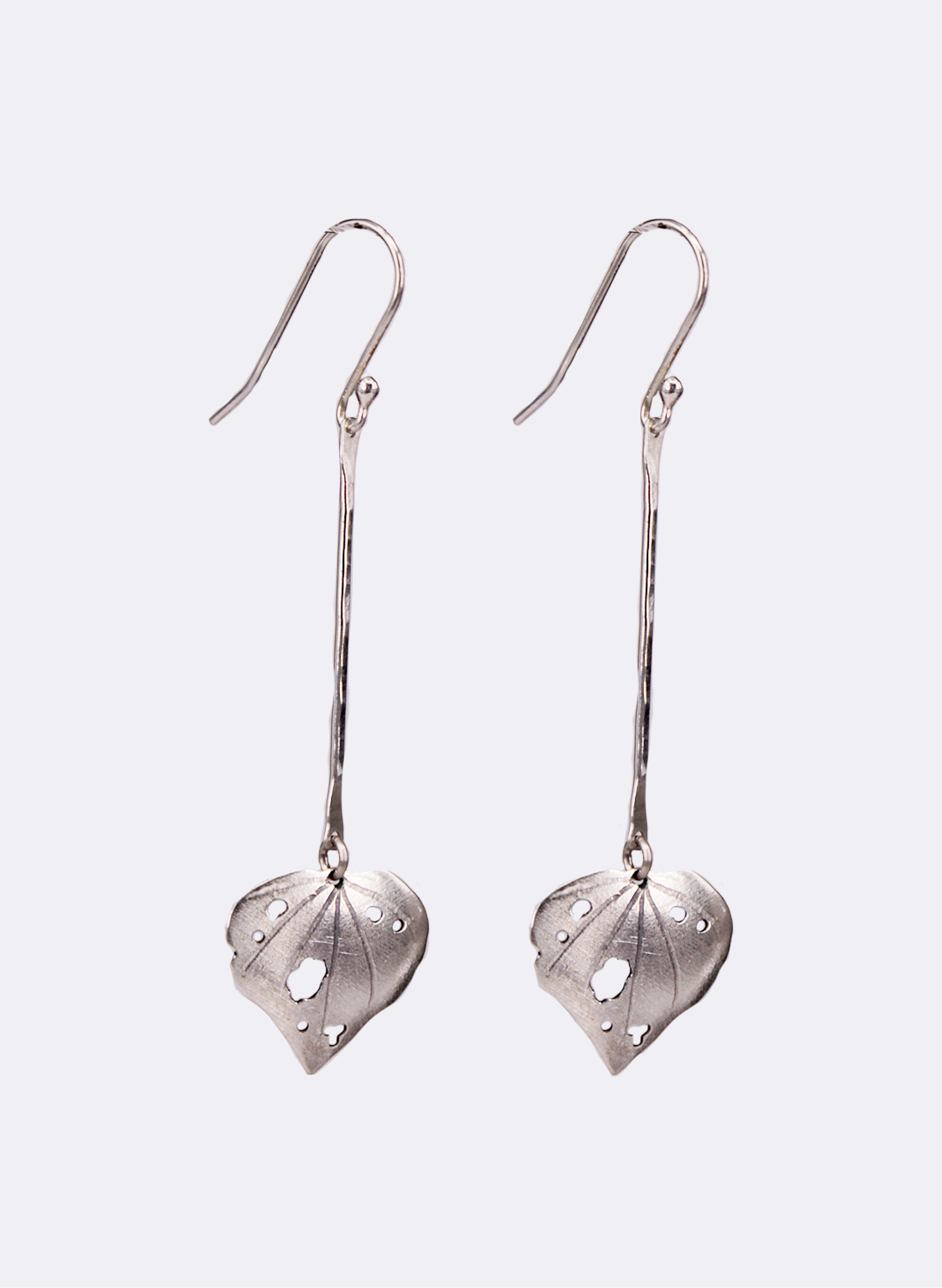 Little Kawakawa Leaf Earrings - Long