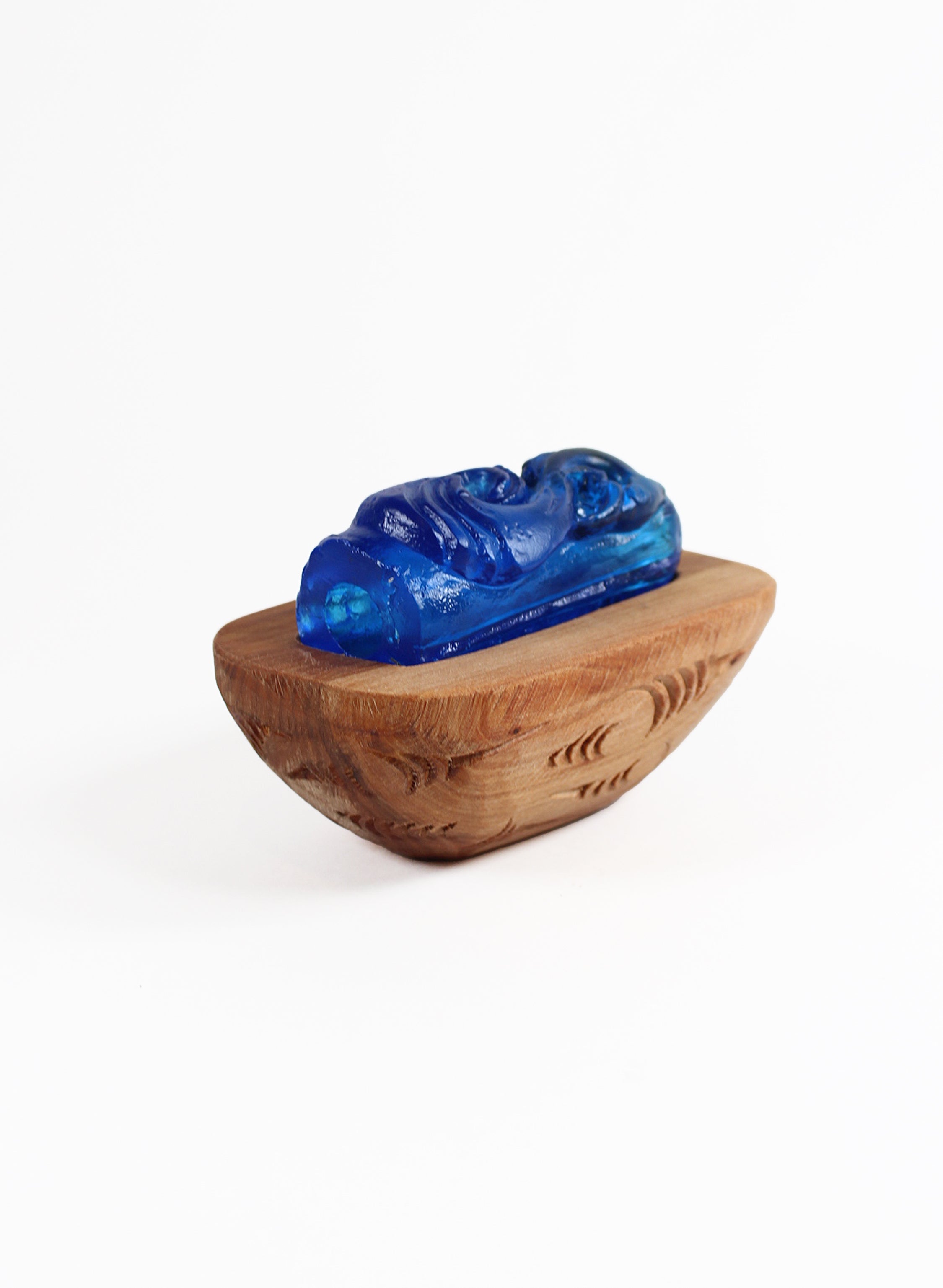 Blue Glass Koauau + Waka Huia