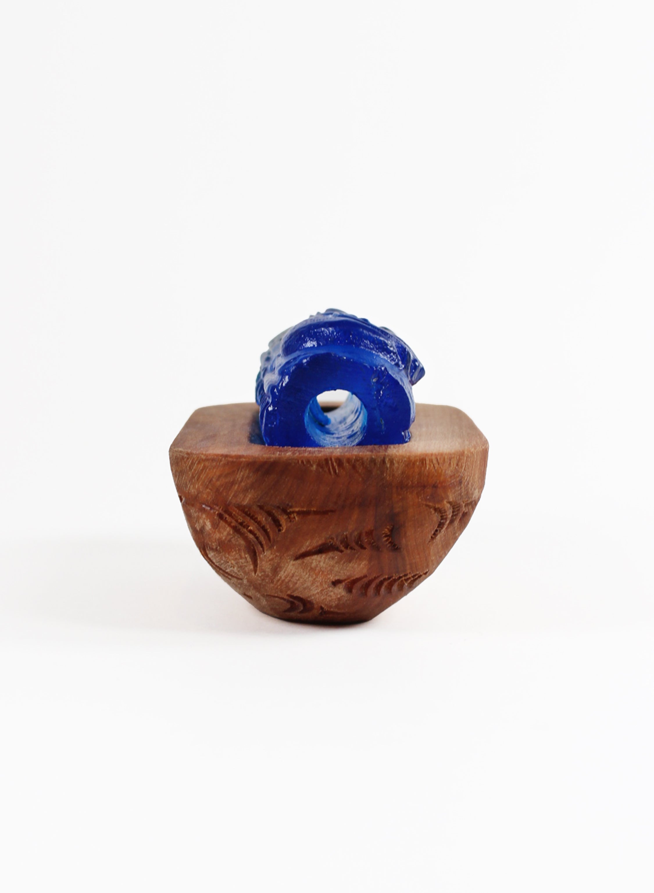 Blue Glass Koauau + Waka Huia