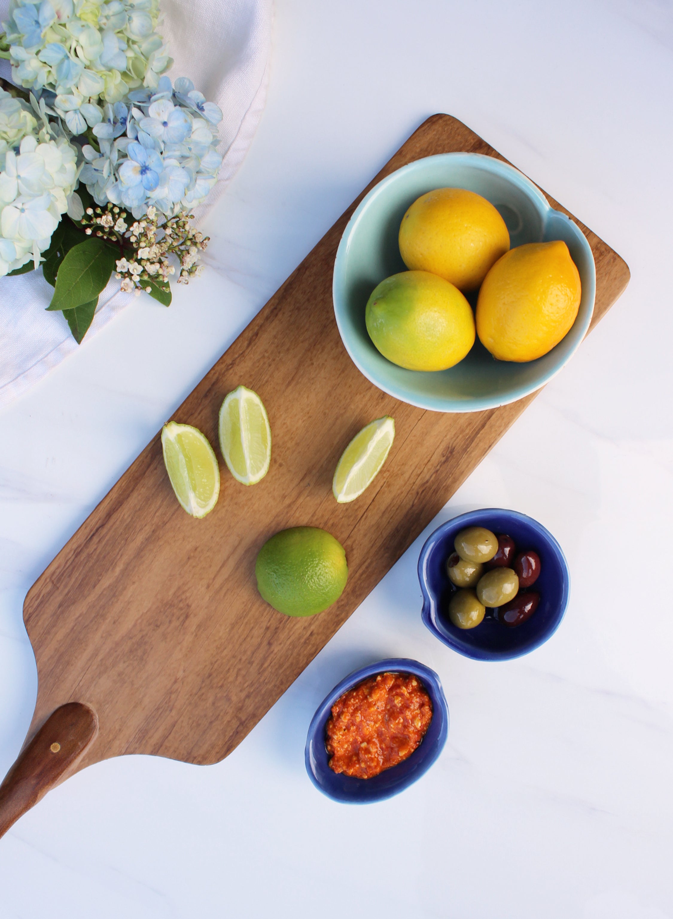 Small Koru Bowl - Aqua