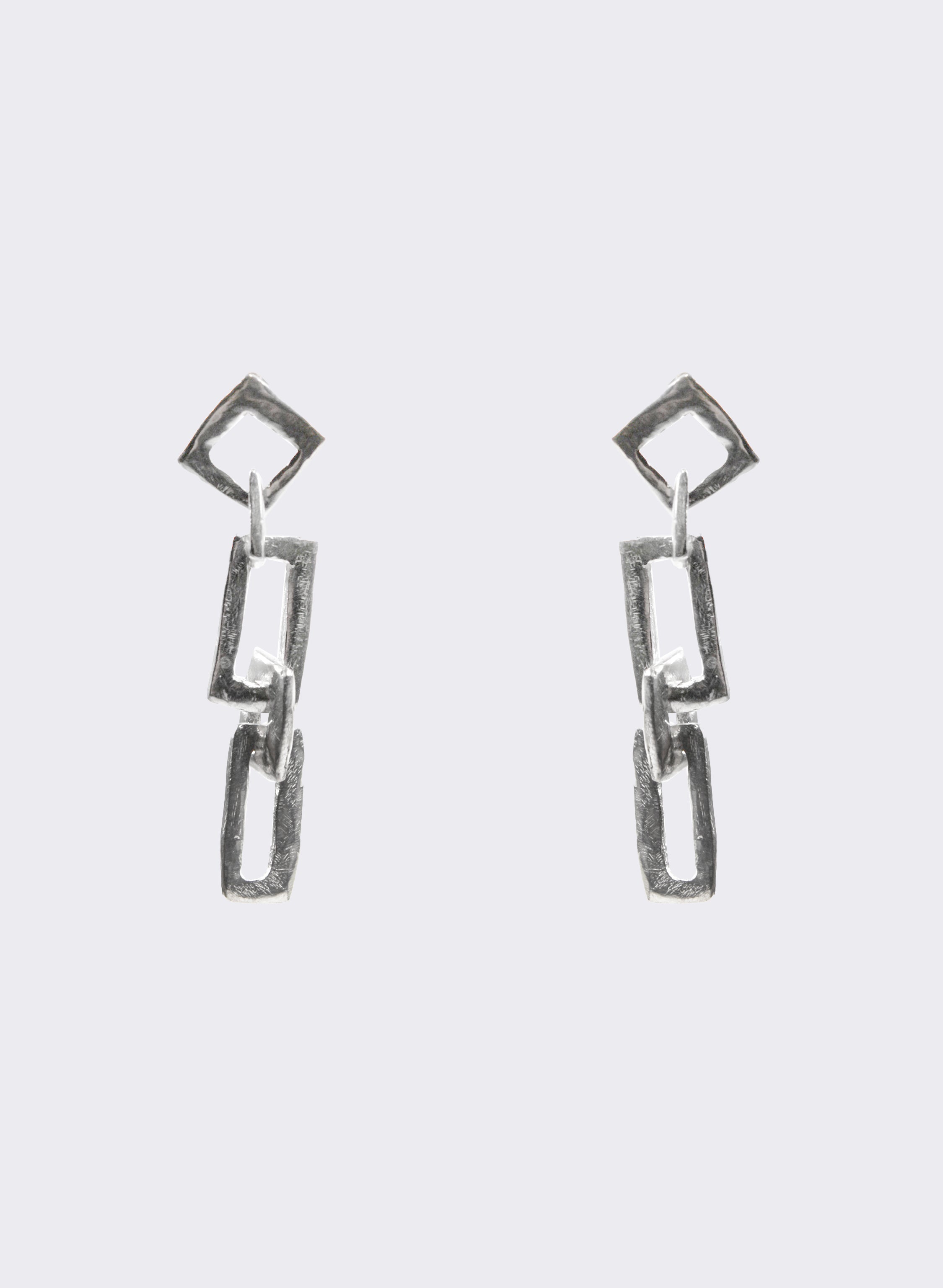Modernist Earring No.4 - Sterling Silver