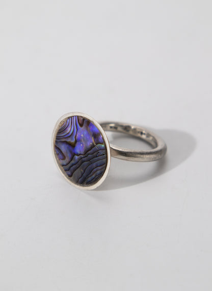 Paua Saucer Ring