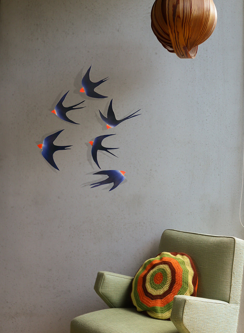 Swallows - Set of Six
