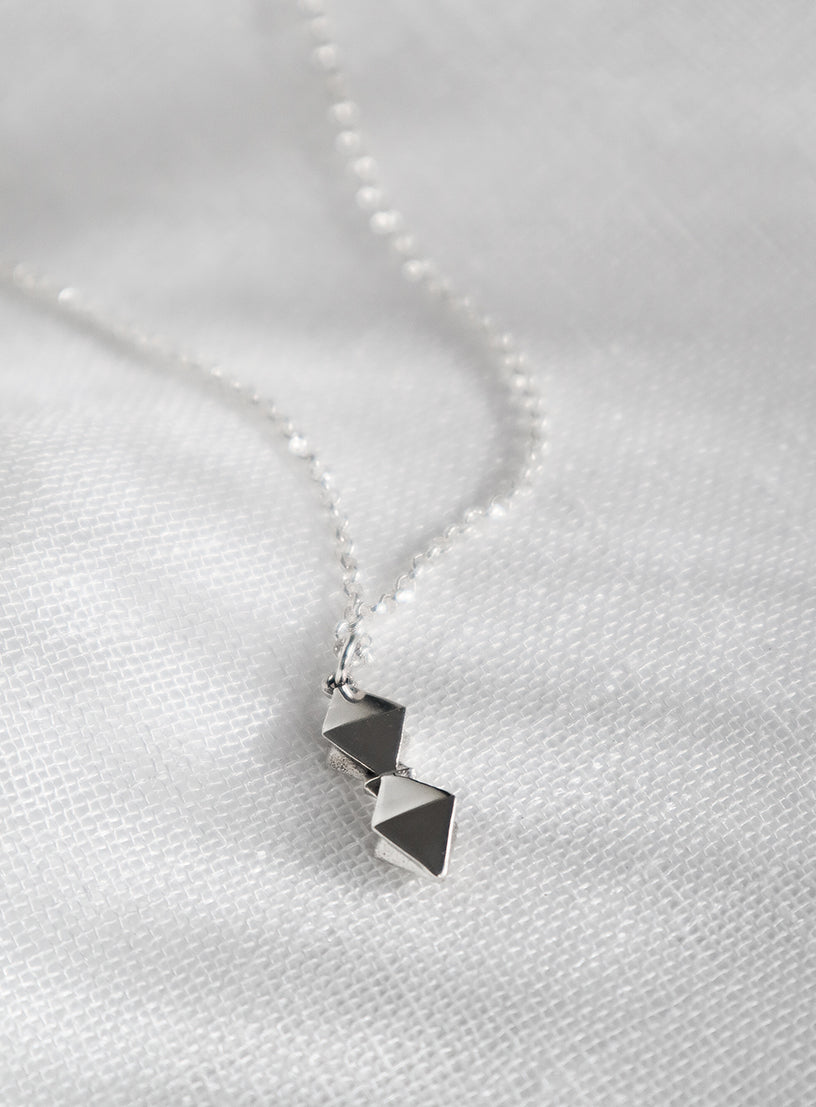 Sterling Silver Bow Necklace