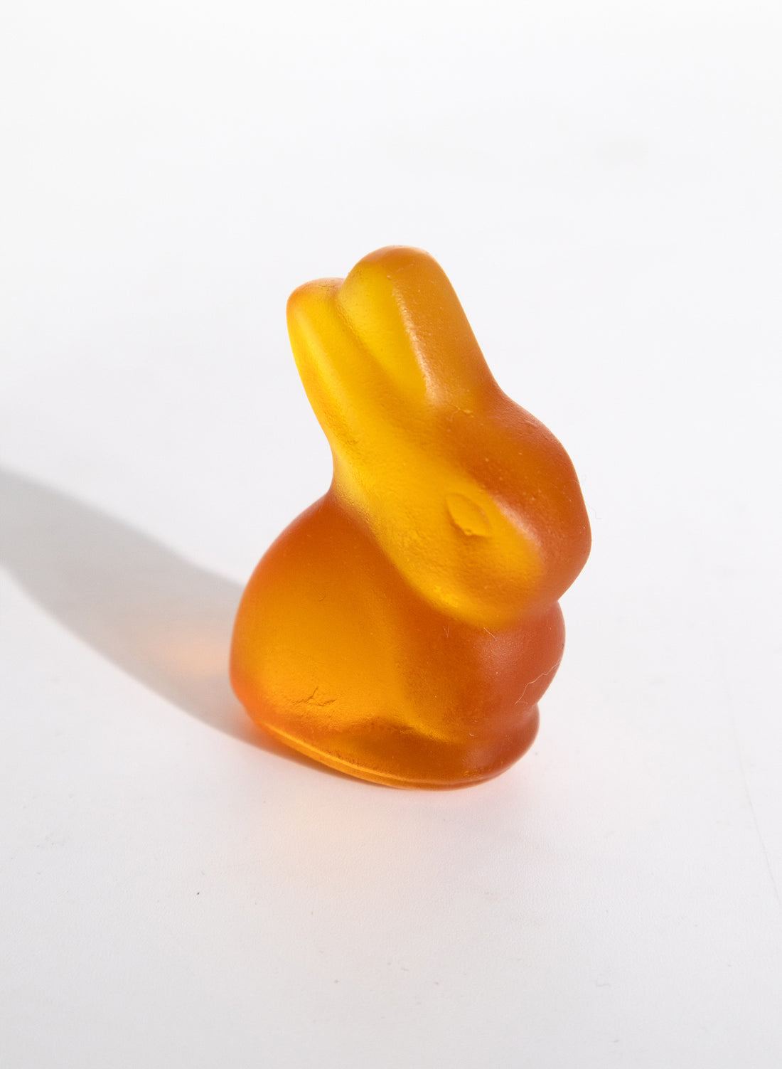 Tiny Glass Bunny - Orange