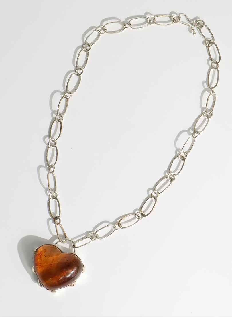 Kauri Gum Heart Necklace